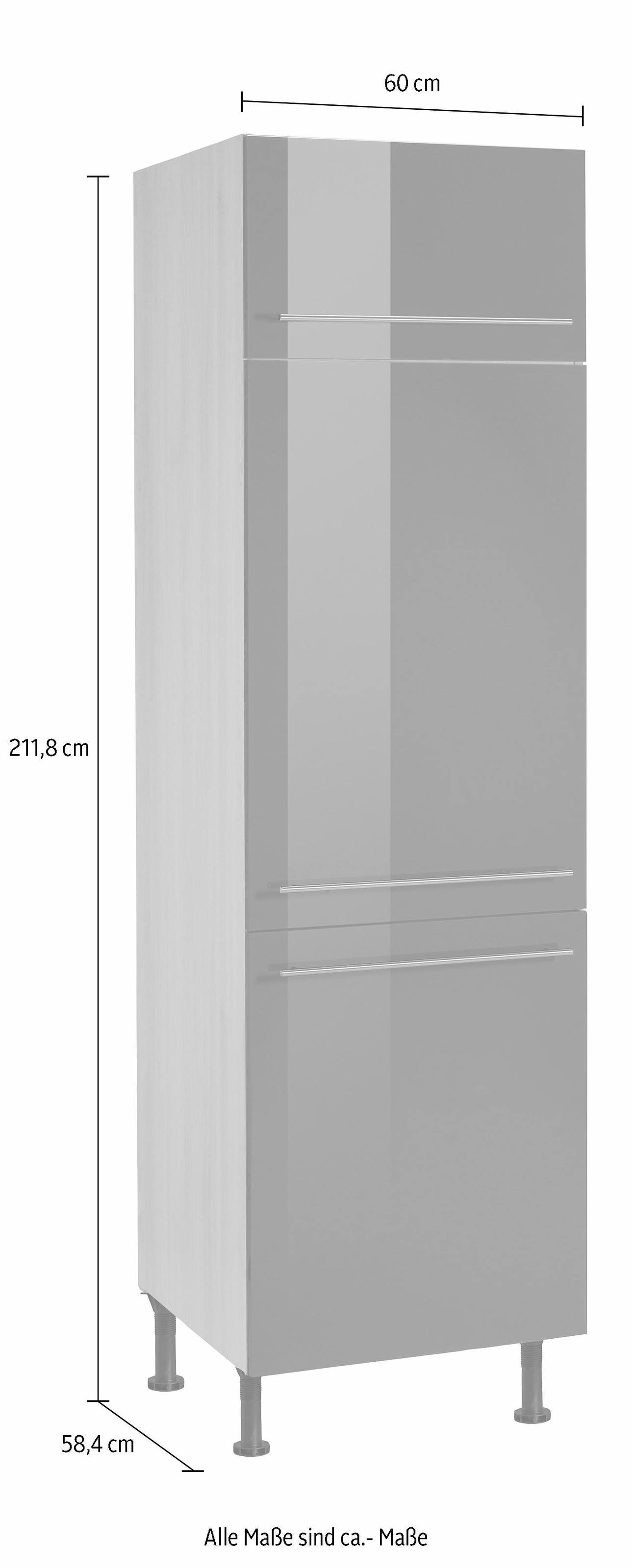 Thumbnail - OPTIFIT Kühlumbauschrank "Bern", 60 cm breit, 212 cm hoch, mit höhenverstellbaren Stellfüßen