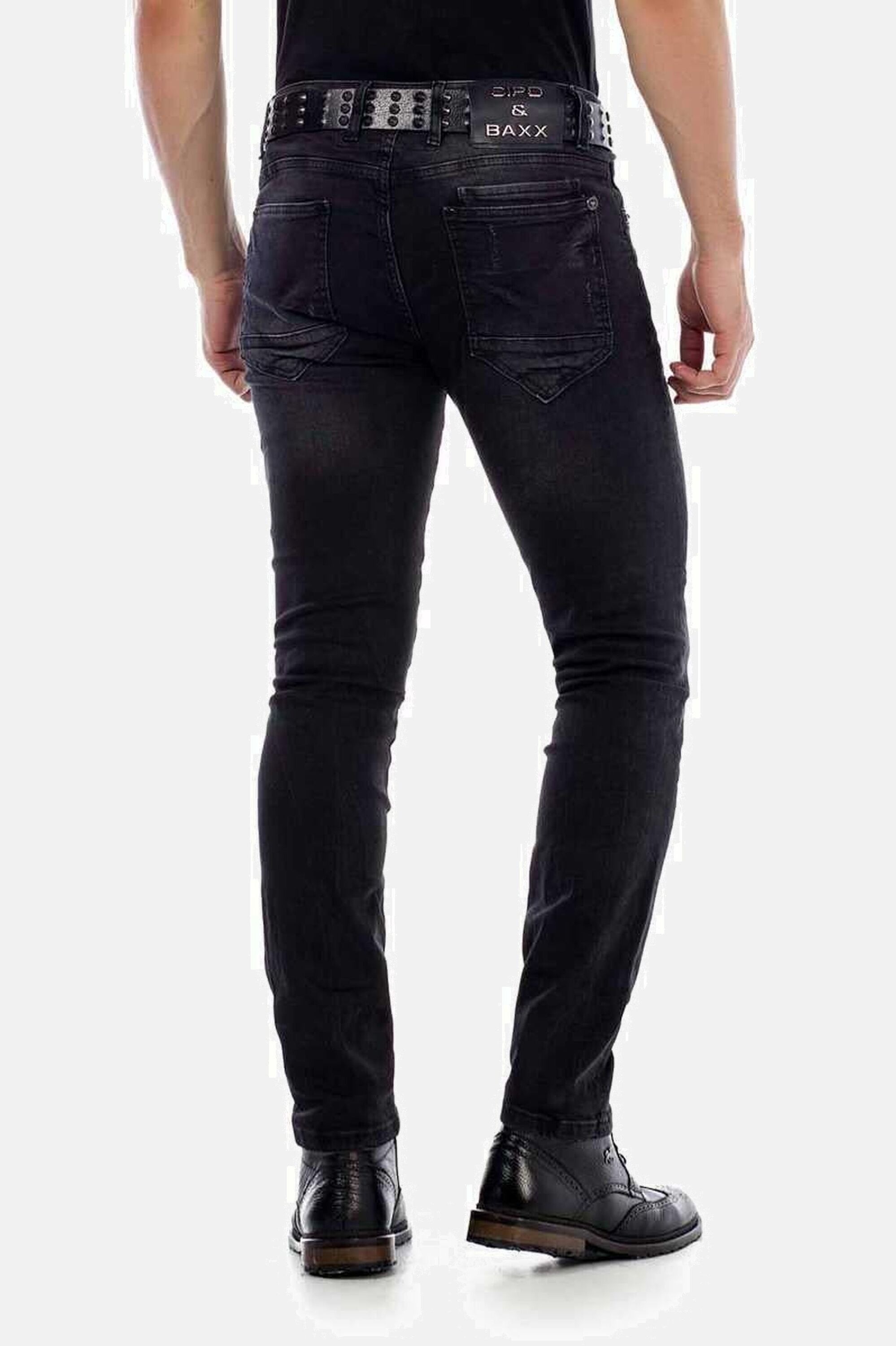 Cipo & Baxx Slim-fit-Jeans »Jeans«, mit Nietendetails, CD-426