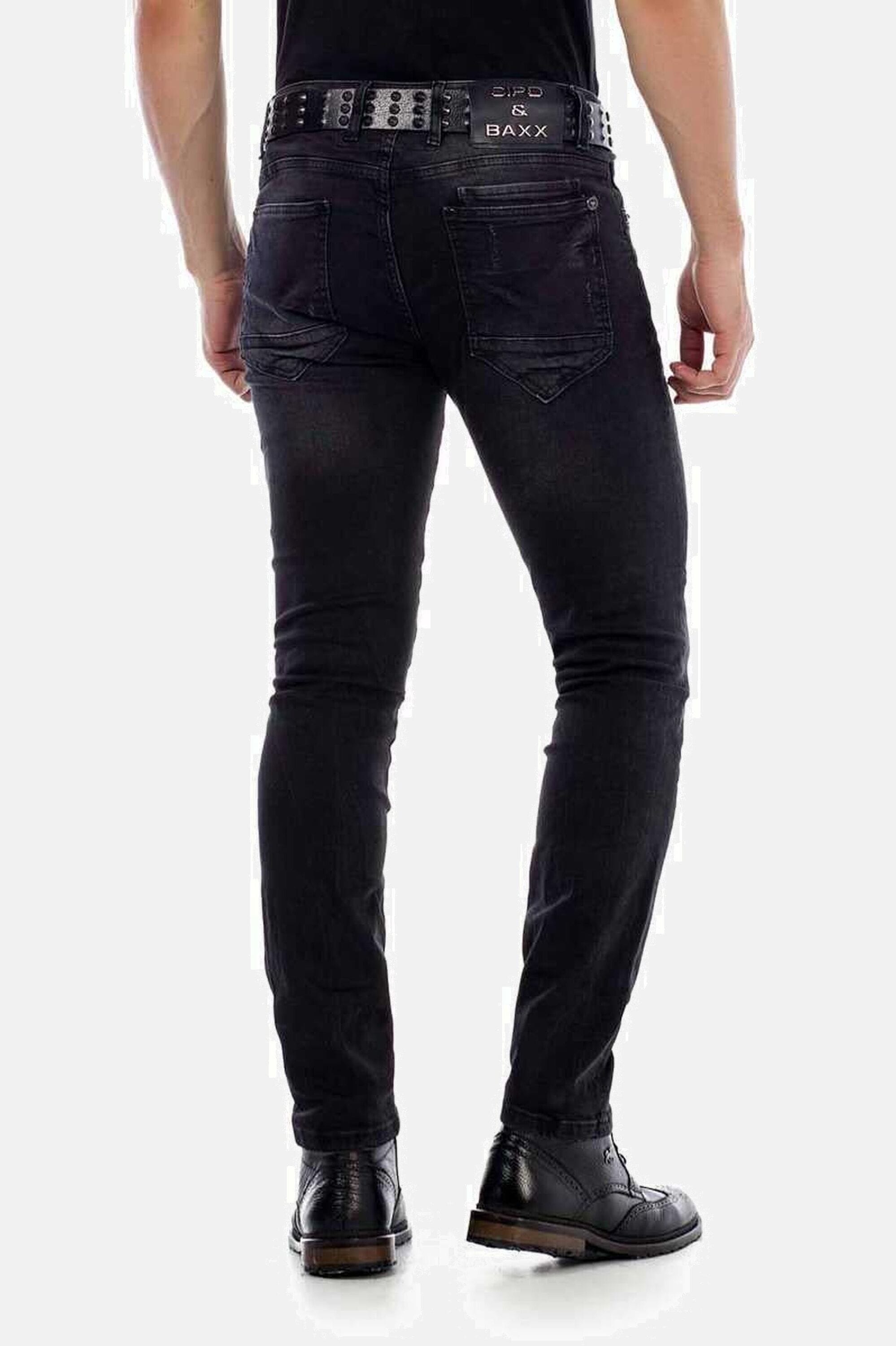 Cipo & Baxx Slim-fit-Jeans "Jeans", mit Nietendetails, CD-426 günstig online kaufen