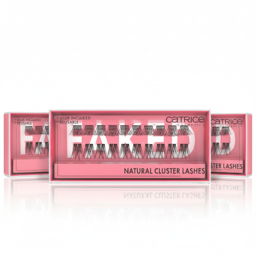 Catrice Einzelwimpern »FAKED NATURAL CLUSTER LASHES« Integrierter Wimpernkleber, ultraleicht und wiederverwendbar.