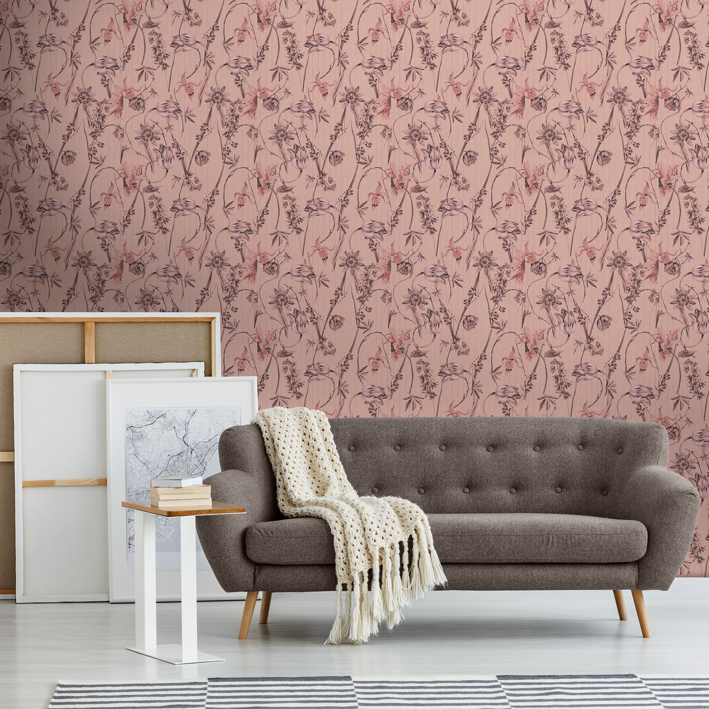 Superfresco Easy Vliestapete »Nadine Old Pink Rosa«, geblümt, geblümt