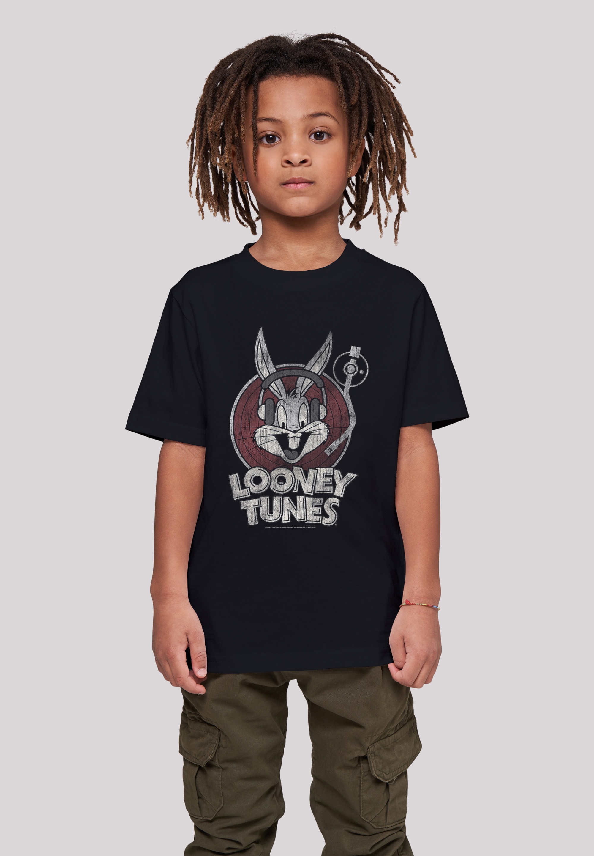 F4NT4STIC Kurzarmshirt »F4NT4STIC Kinder Looney Tunes Bugs Bunny with Kids Basic Tee«, (1 tlg.)