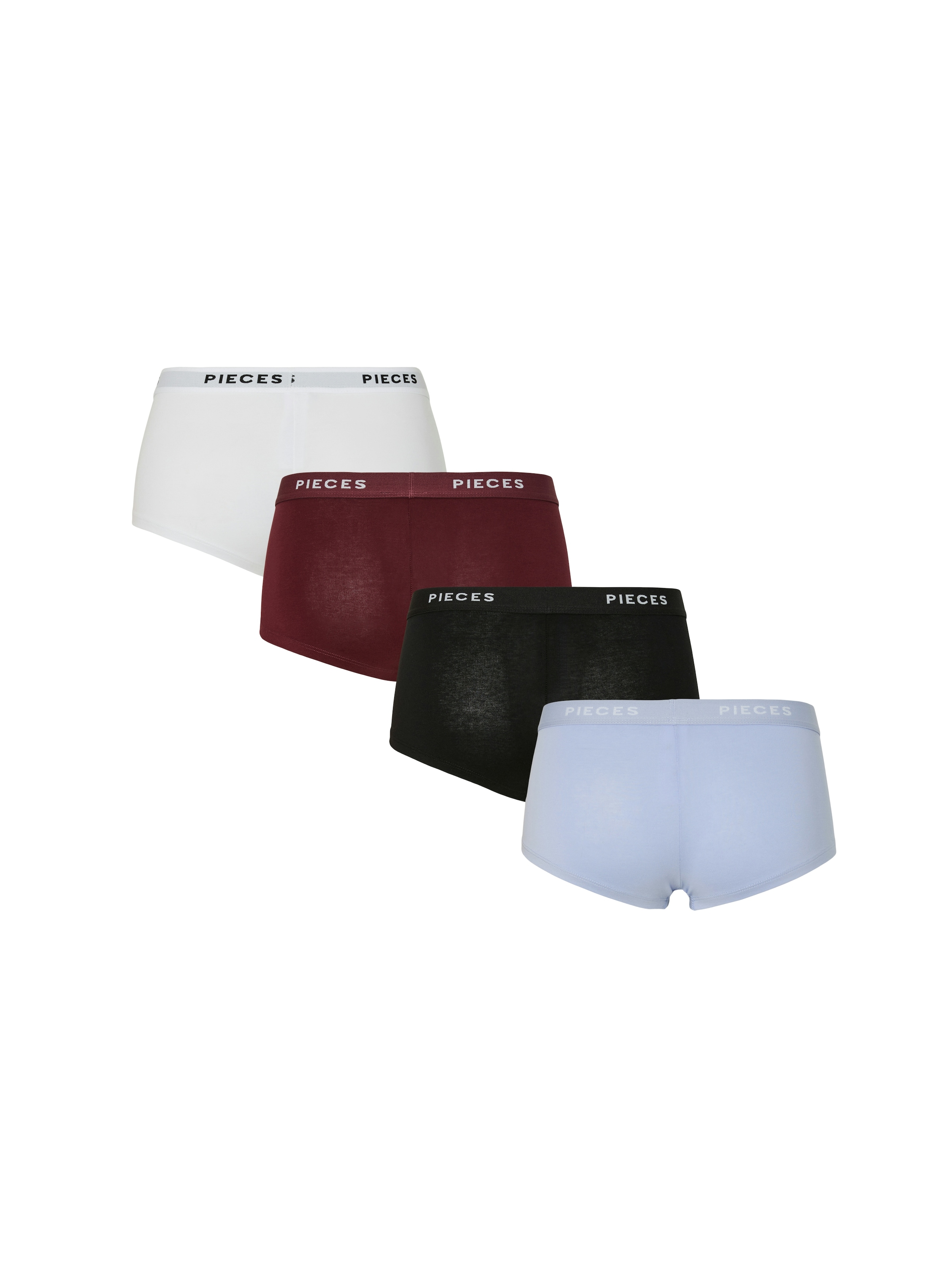 pieces Hipster "PCLOGO LADY 4 PACK SOLID NOOS BC", (Packung, 4 St., 4er-Pac günstig online kaufen