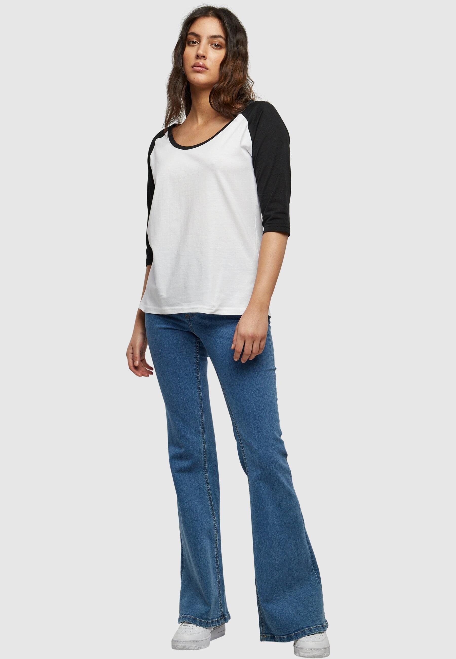 URBAN CLASSICS T-Shirt »Damen Ladies (1 Tee«, 3/4 online Raglan | BAUR kaufen Contrast tlg.)