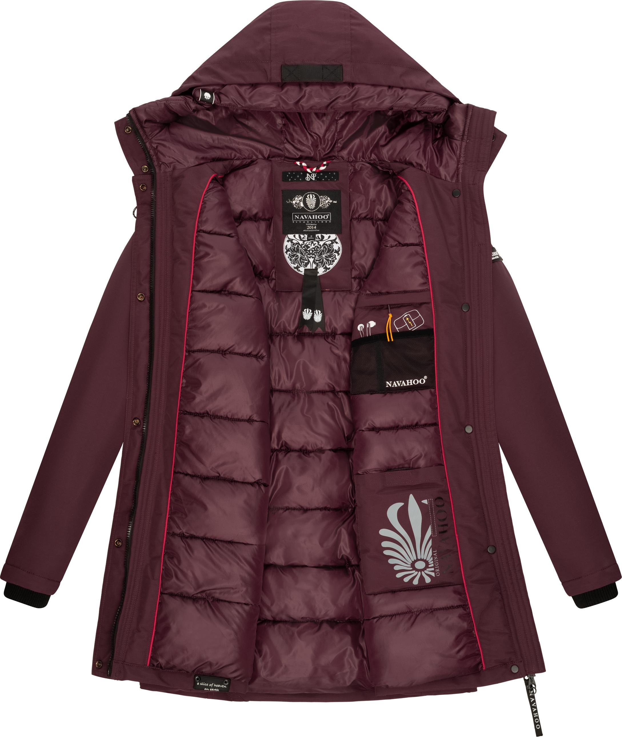 Navahoo Winterjacke »Blizzardstorm«, mit Kapuze, Warm gefütterter Wintermantel mit Kapuze