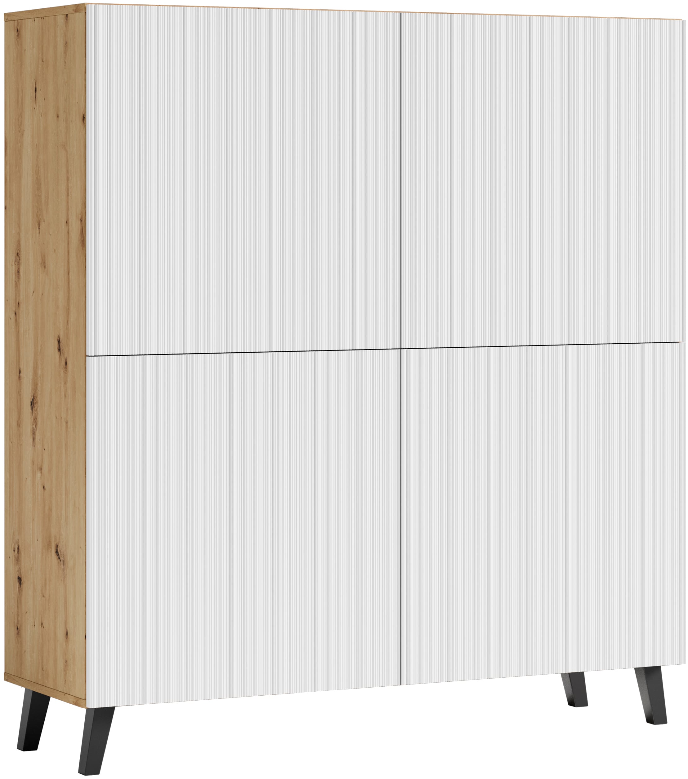 INOSIGN Highboard »HIGHBOARD PHUKET«, (1 St.), moderne Kommode mit 4 Türen und 8 Fächern, Breite 120 cm