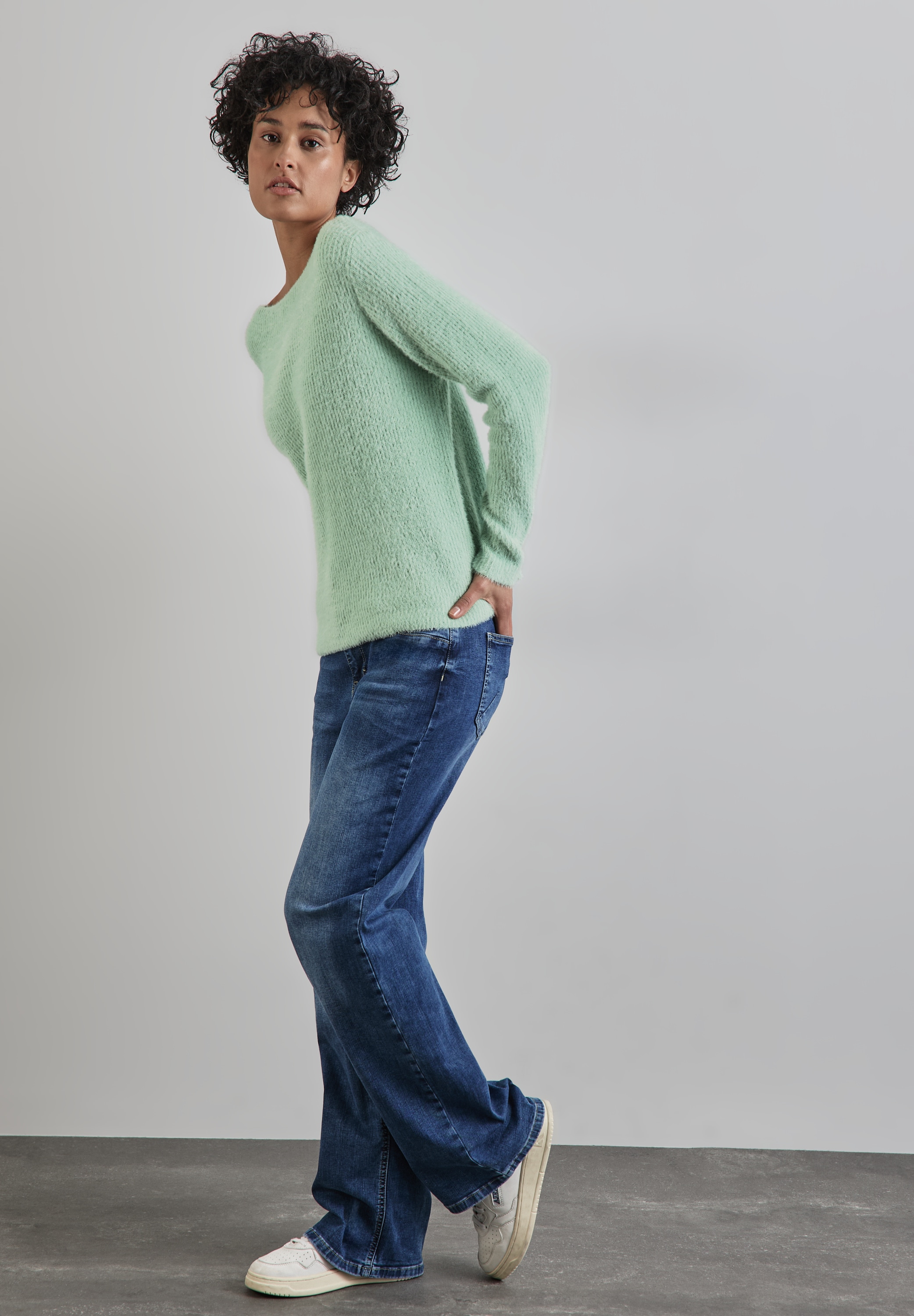 STREET ONE Strickpullover, mit U-Boot-Ausschnitt