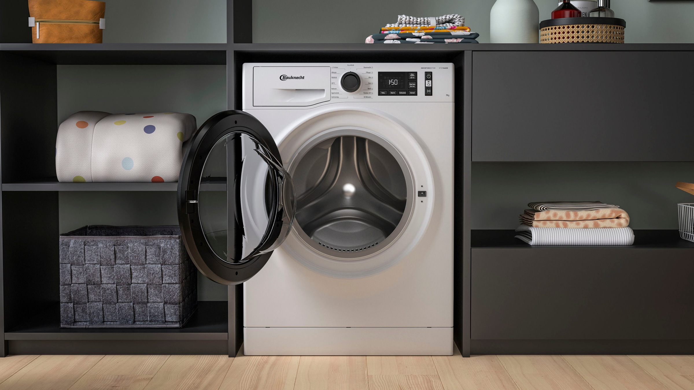 BAUKNECHT Waschmaschine 1400 711 | 7 WM Raten »WM Elite CC«, U/min auf CC, BAUR 711 kg, Elite