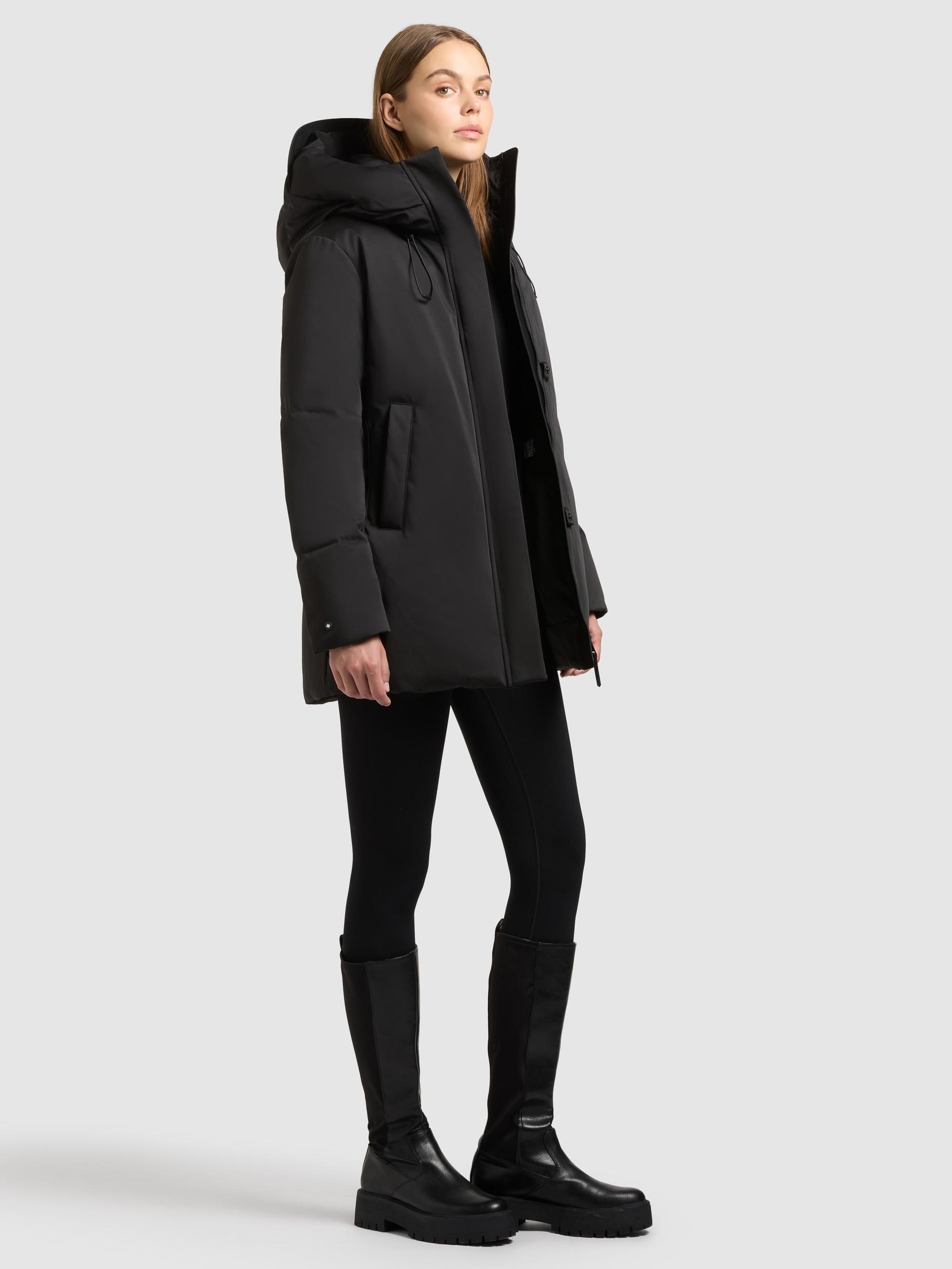 khujo Kurzmantel »Allap« Warmer Damen Mantel mit innenliegenden Rucksack-Trägern