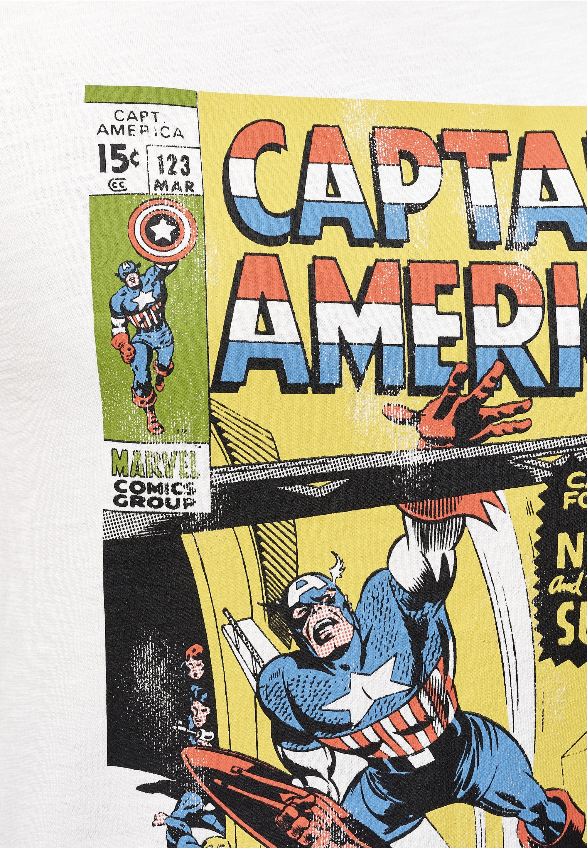Recovered T-Shirt »Marvel Captain America Battles«, im lockeren Schnitt