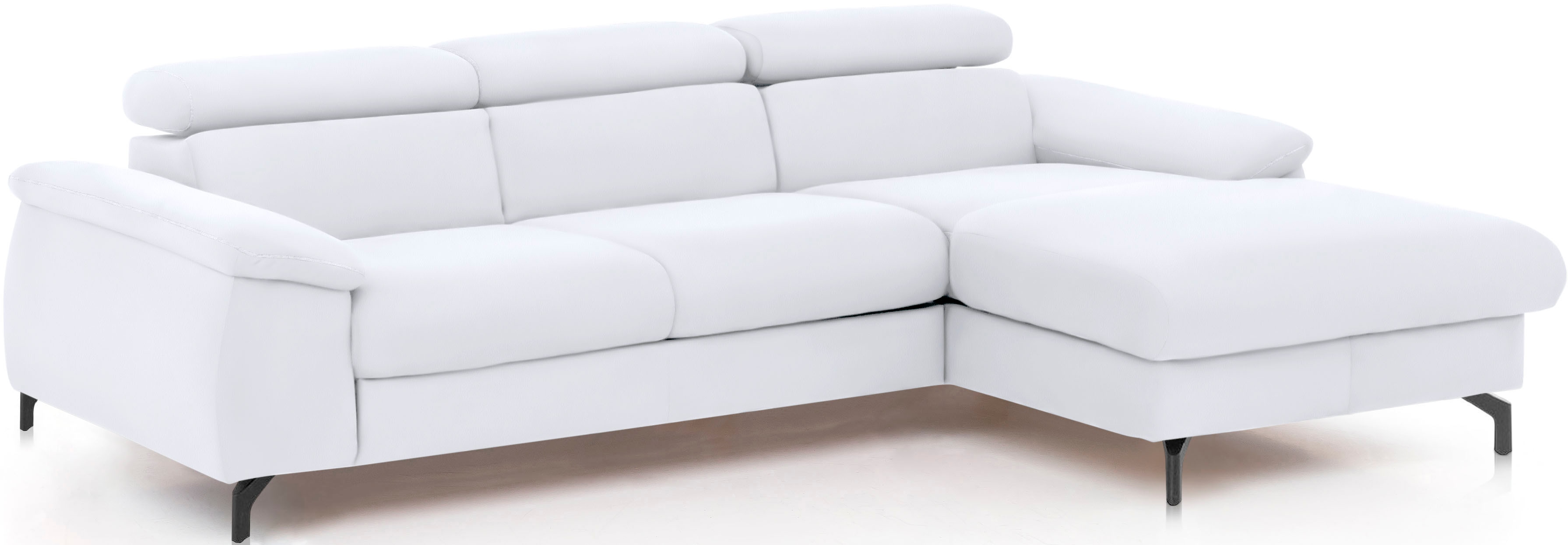 COTTA Ecksofa "Kitty L-Form, B: 242 cm" mit Kopfteilverstellung, optional Schlaffunktion & Bettkasten