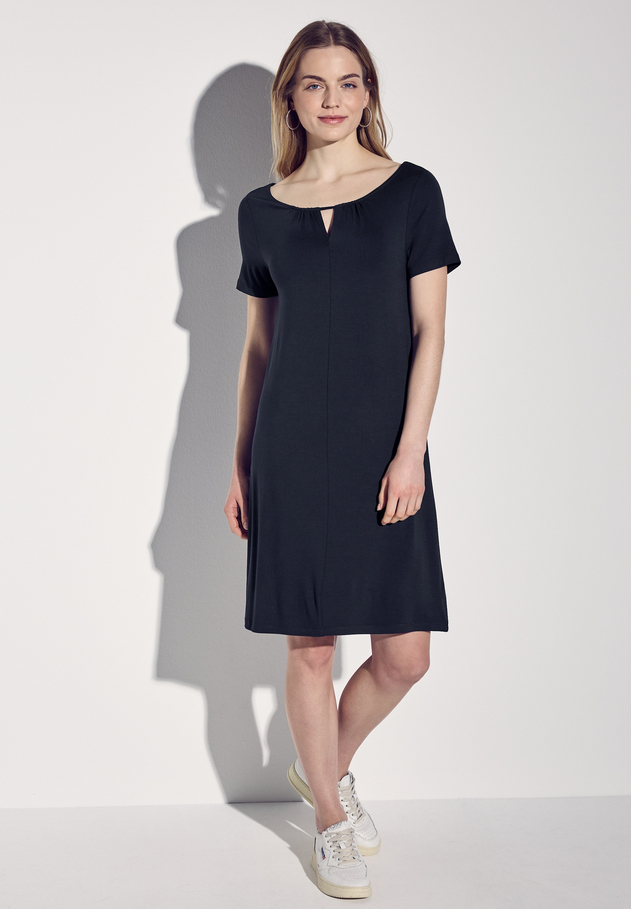 STREET ONE Jerseykleid Ohne Taschen knielang günstig online kaufen