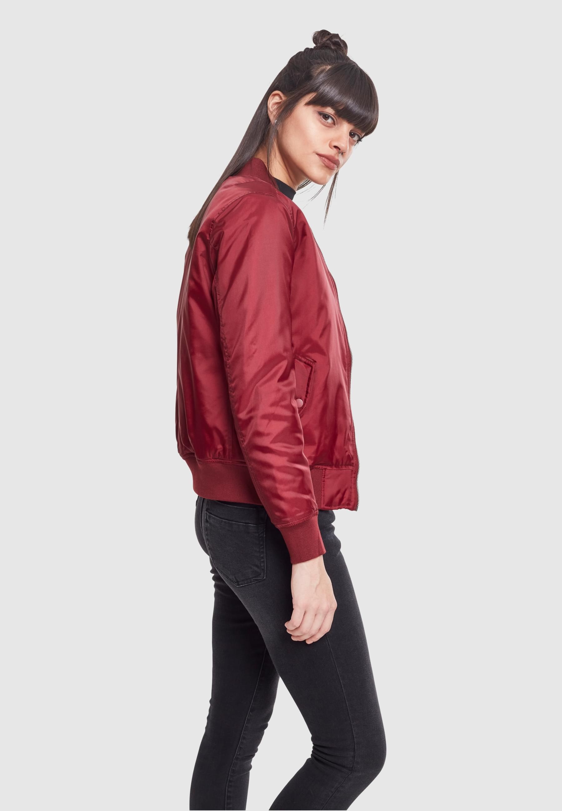 URBAN CLASSICS Allwetterjacke »Urban Classics Damen Ladies Basic Bomber Jacket«, (1 St.), ohne Kapuze