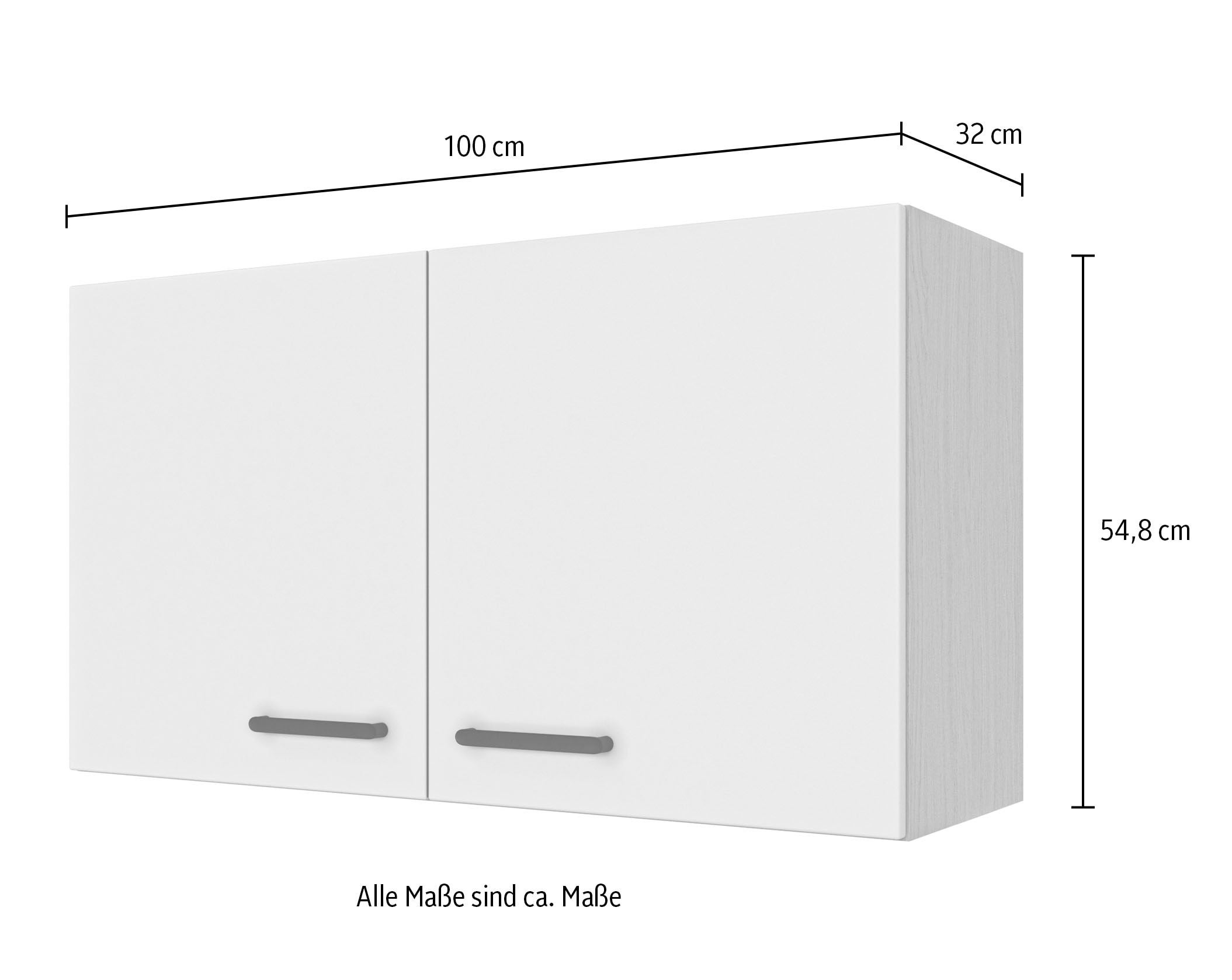 Flex-Well Hängeschrank »Creso« 1 Stk. tlg. (B x H x T) 100 x 54,8 x 32 cm, individuell kombinierbar