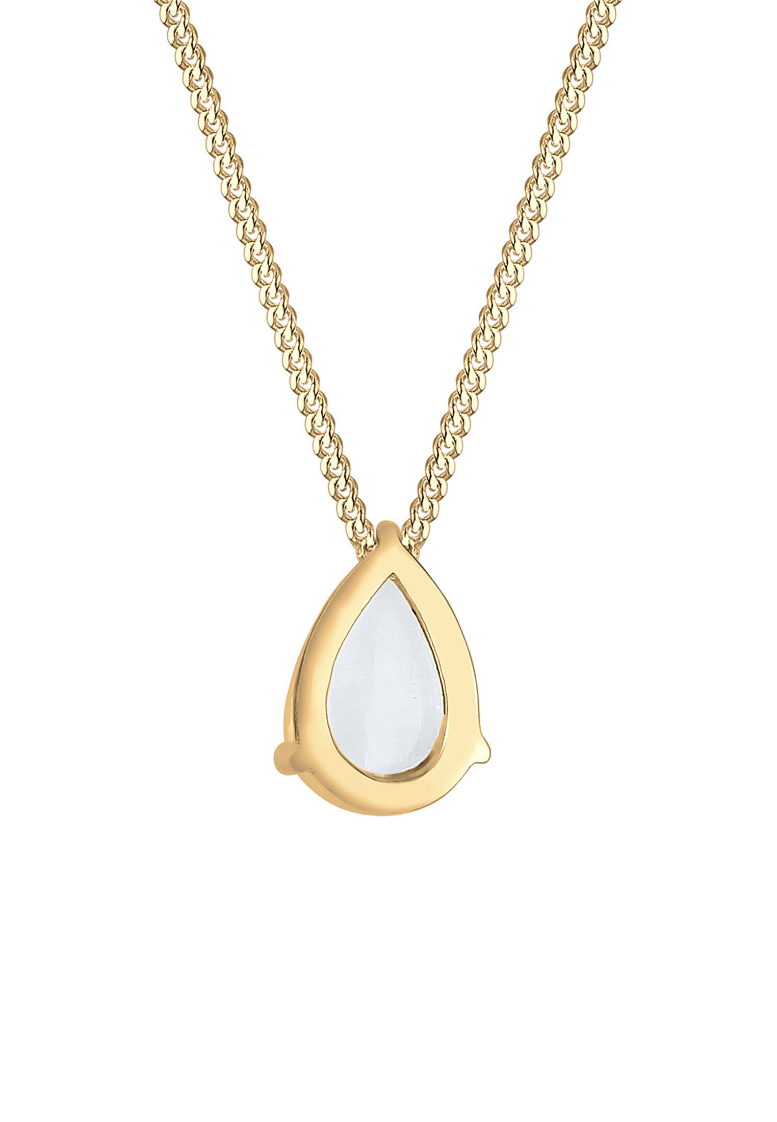 Elli Collierkettchen »Tropfen Mondstein Edelstein 925 Silber«