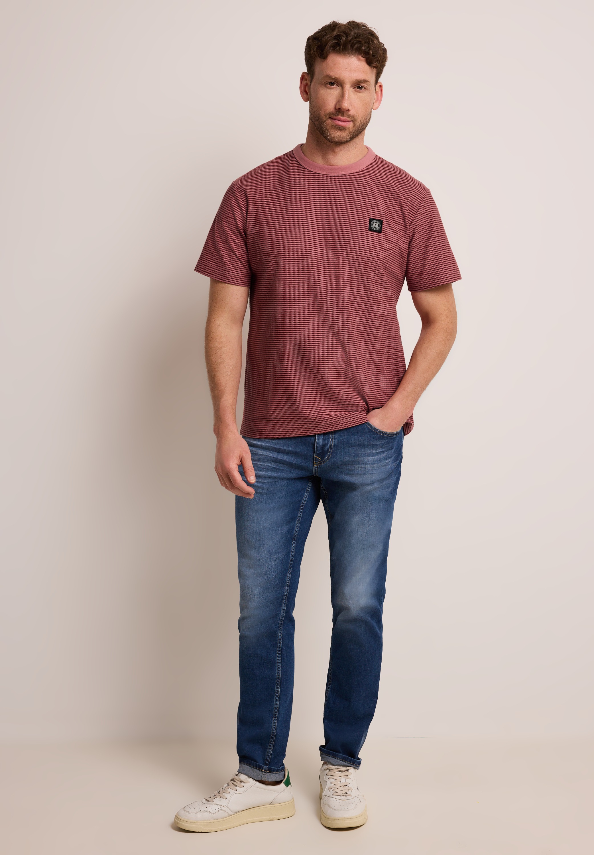STREET ONE MEN T-Shirt im soften Baumwoll-Mix