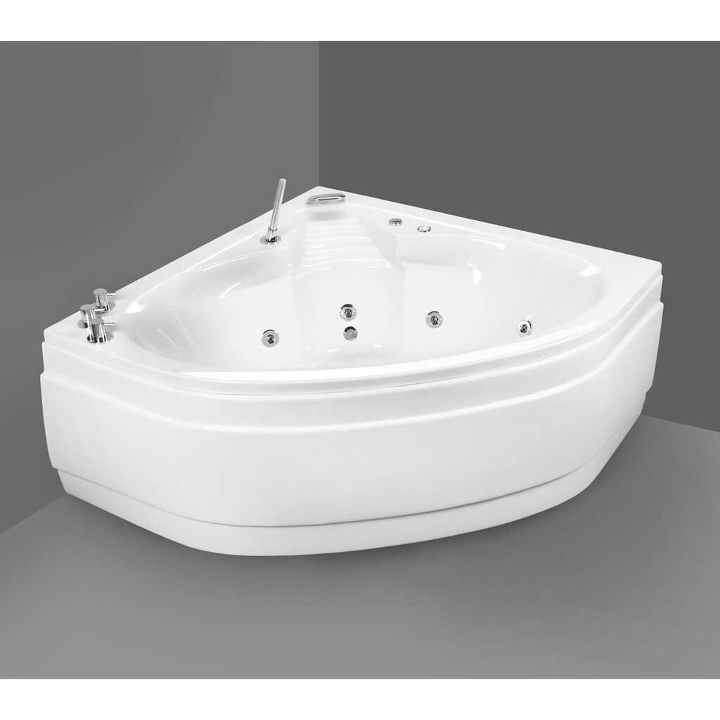 OTTOFOND Whirlpool-Badewanne »St. Lucia«, (Komplett-Set, 1 tlg.)