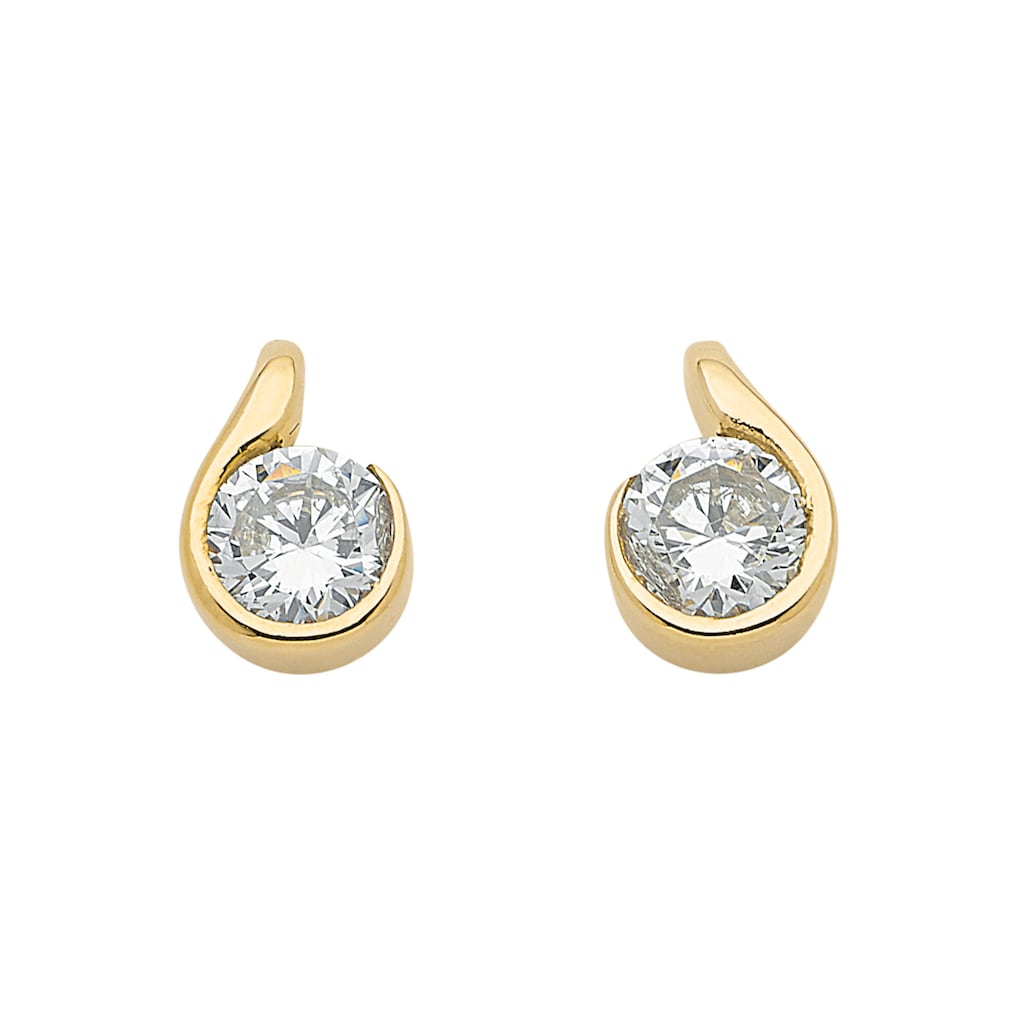 Adelia´s Paar Ohrhänger »333 Gold Ohrringe Ohrstecker« mit Zirkonia Goldschmuck für Damen Adelia´s Paar Ohrhänger »333 Gold Ohrringe Ohrstecker« mit Zirkonia Goldschmuck für Damen