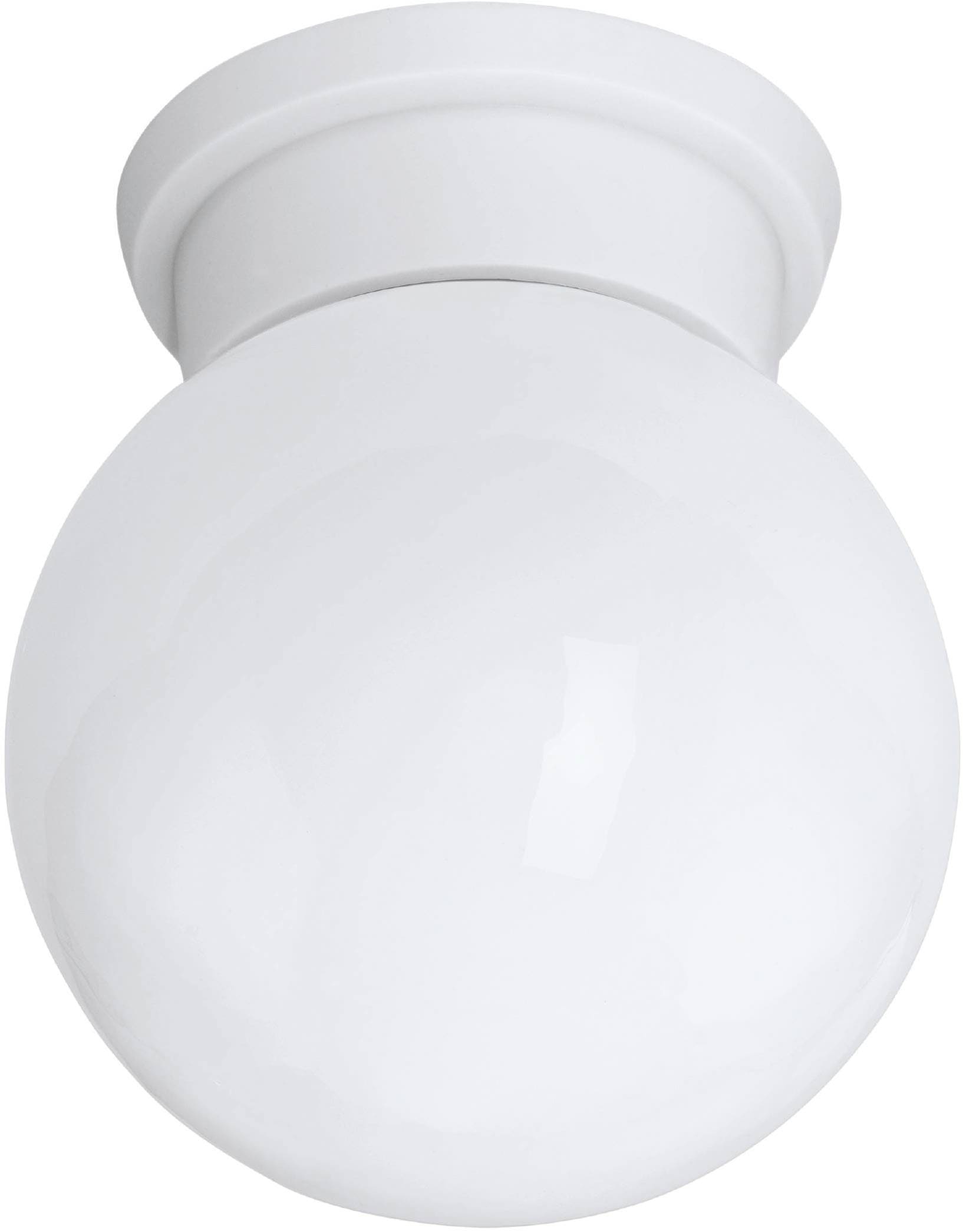 EGLO LED Deckenleuchte »DURELO Flurlampe, Bürolampe, modern, 1-flammig«, 1 flammig, Leuchtmittel E27 | ohne Leuchtmittel, Deckenleuchte modern, aus Kunststoff und Glas, Küchenlampe, Lampe, E27