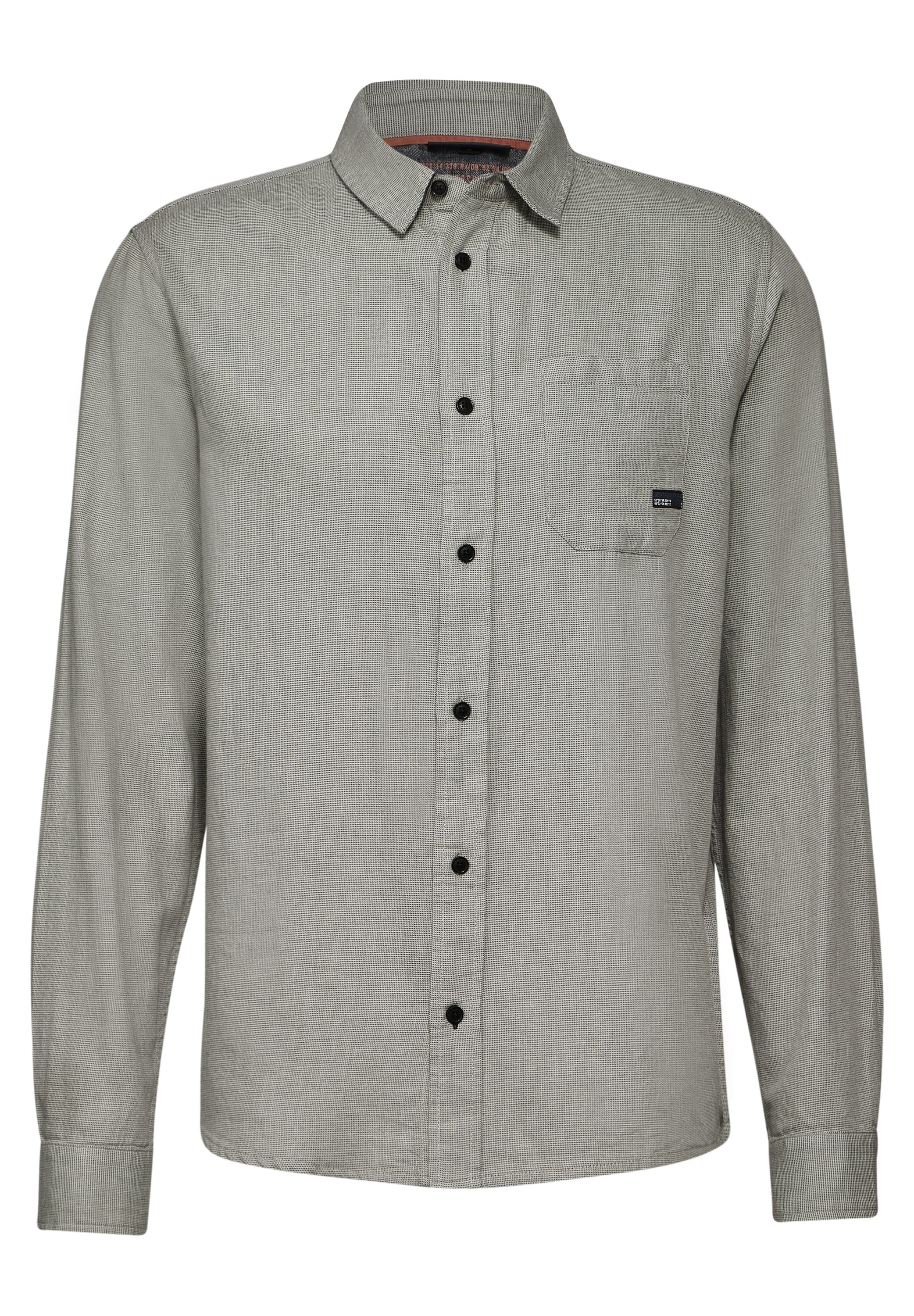 STREET ONE MEN Langarmhemd, aus reiner Baumwolle