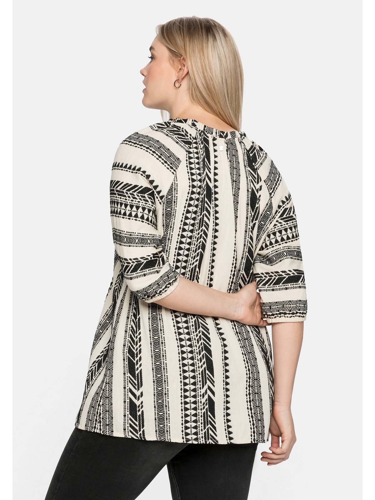 Sheego Tunika »Tunika«, mit Jacquardmuster im Ethno-Design