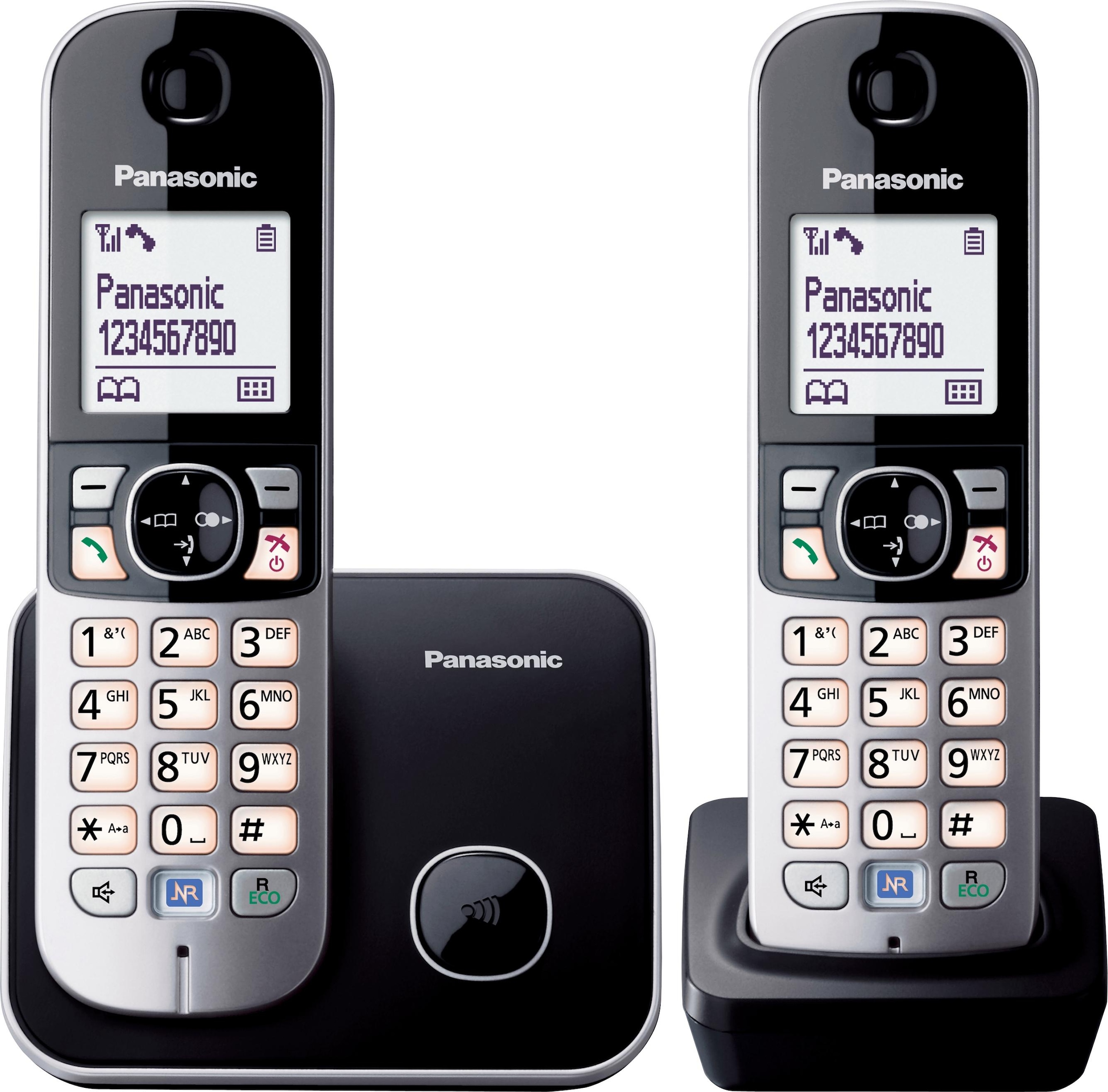 Schnurloses DECT-Telefon »KX-TG6812GB«, mit Anrufer- und Wahlsperre