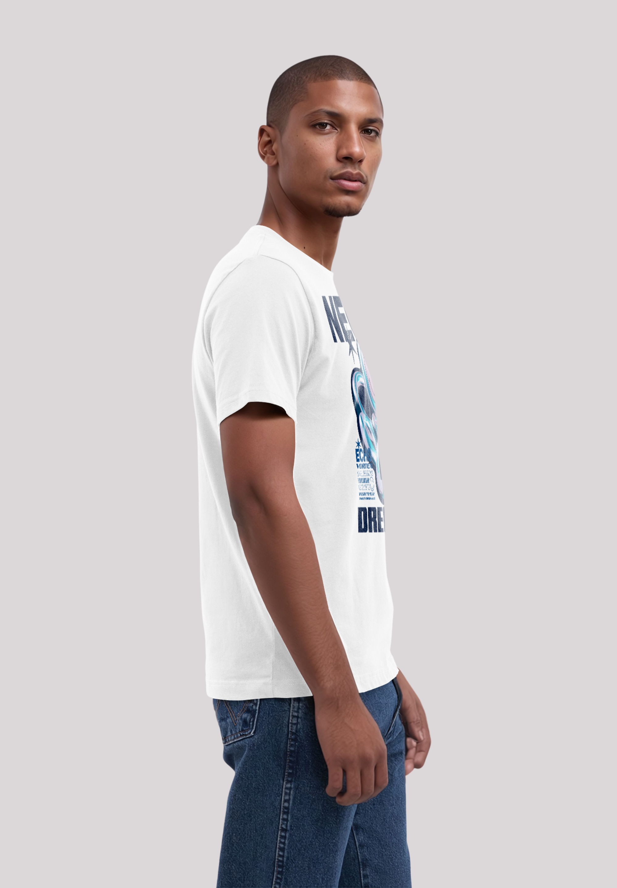 F4NT4STIC T-Shirt »Smiley Originals Neon Dreams Rave Wear«, Premium Qualität