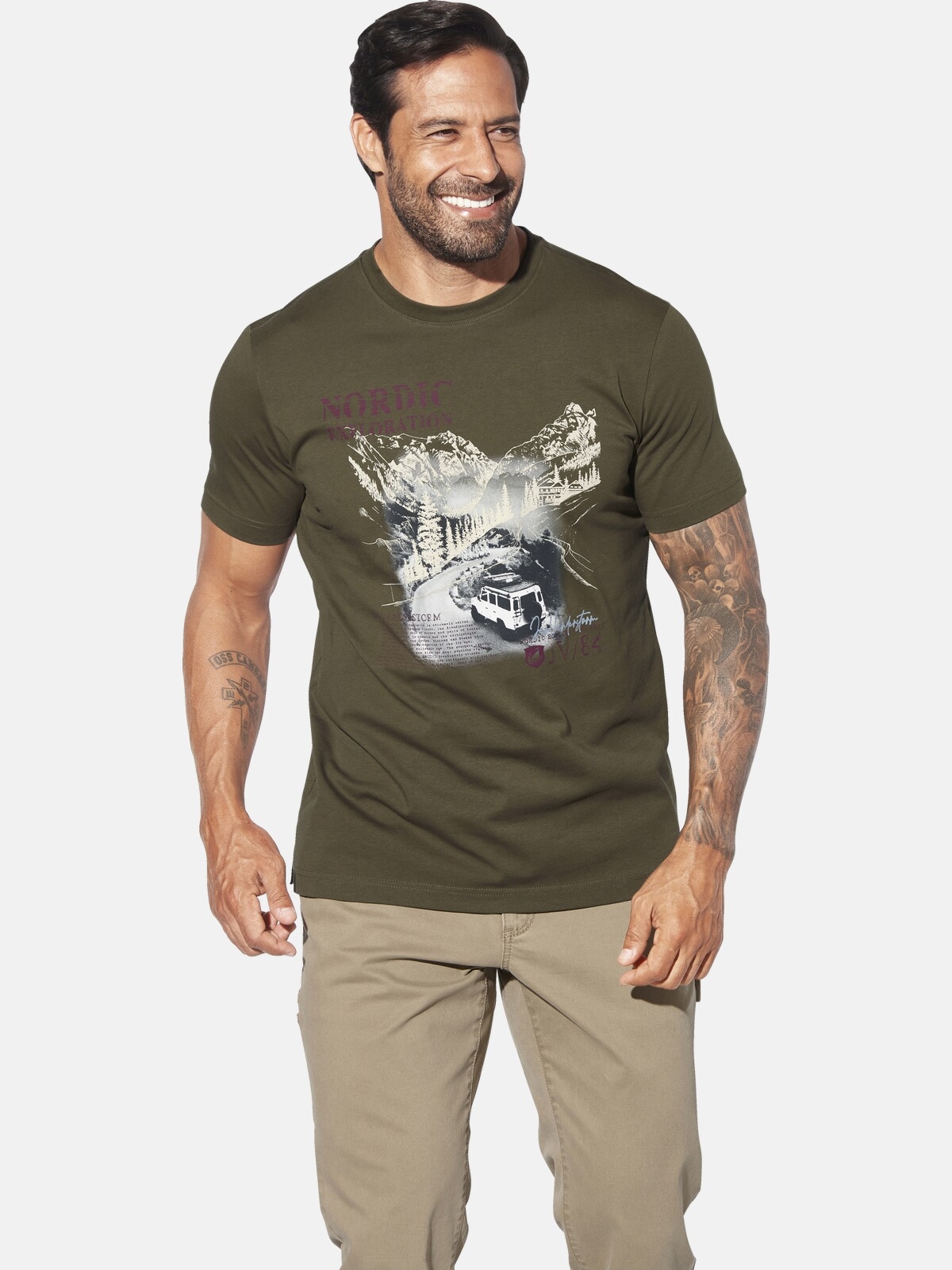 Jan Vanderstorm T-Shirt "T-Shirt HAKSE" günstig online kaufen