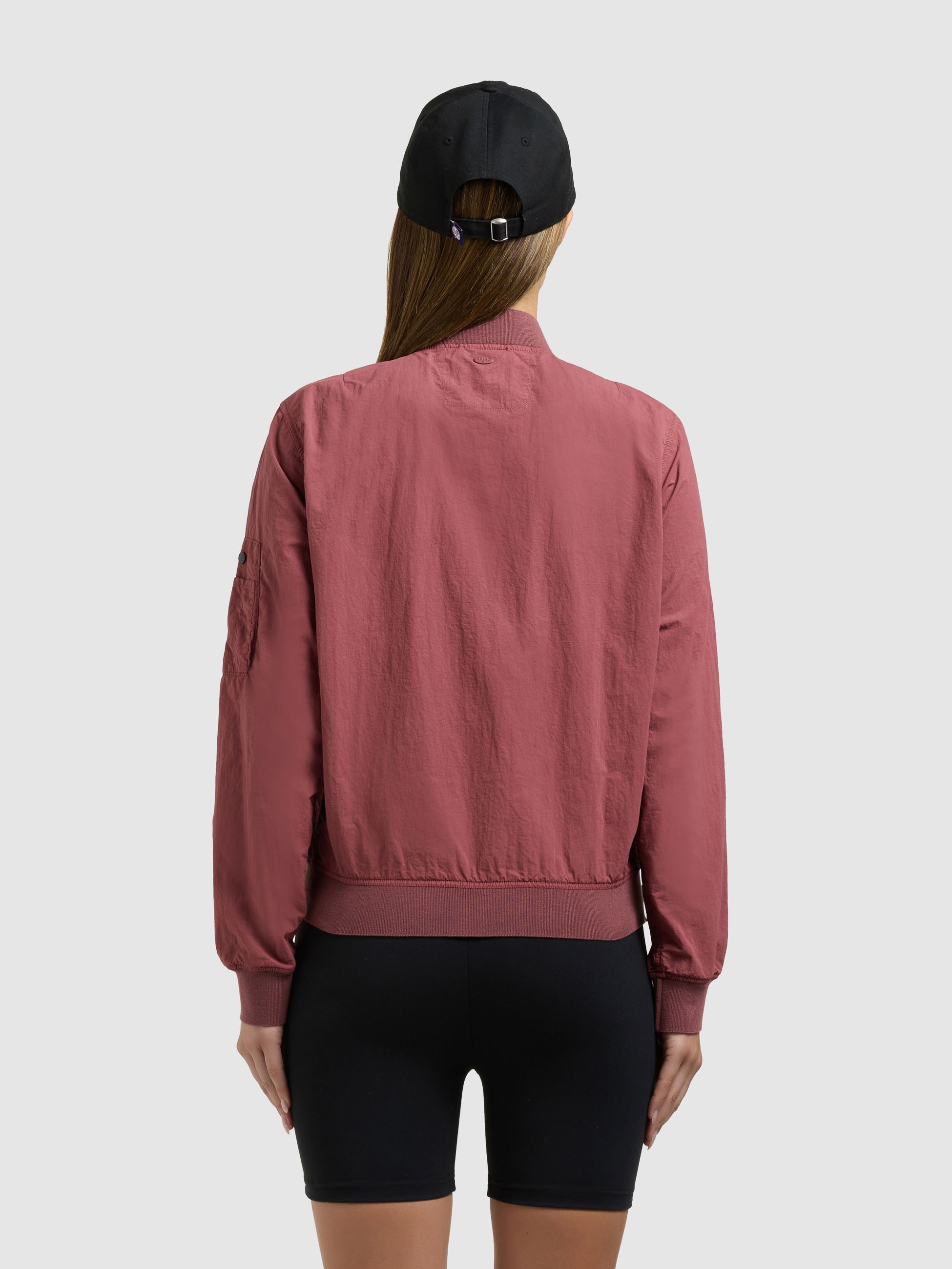 Bomberjacke KHUJO "DENZ", Damen, Gr. M, fuchsia, Web, 100% Nylon, regular fit, eingesetzt angesetztes Bündchen, Jacken Bomberjacke 3