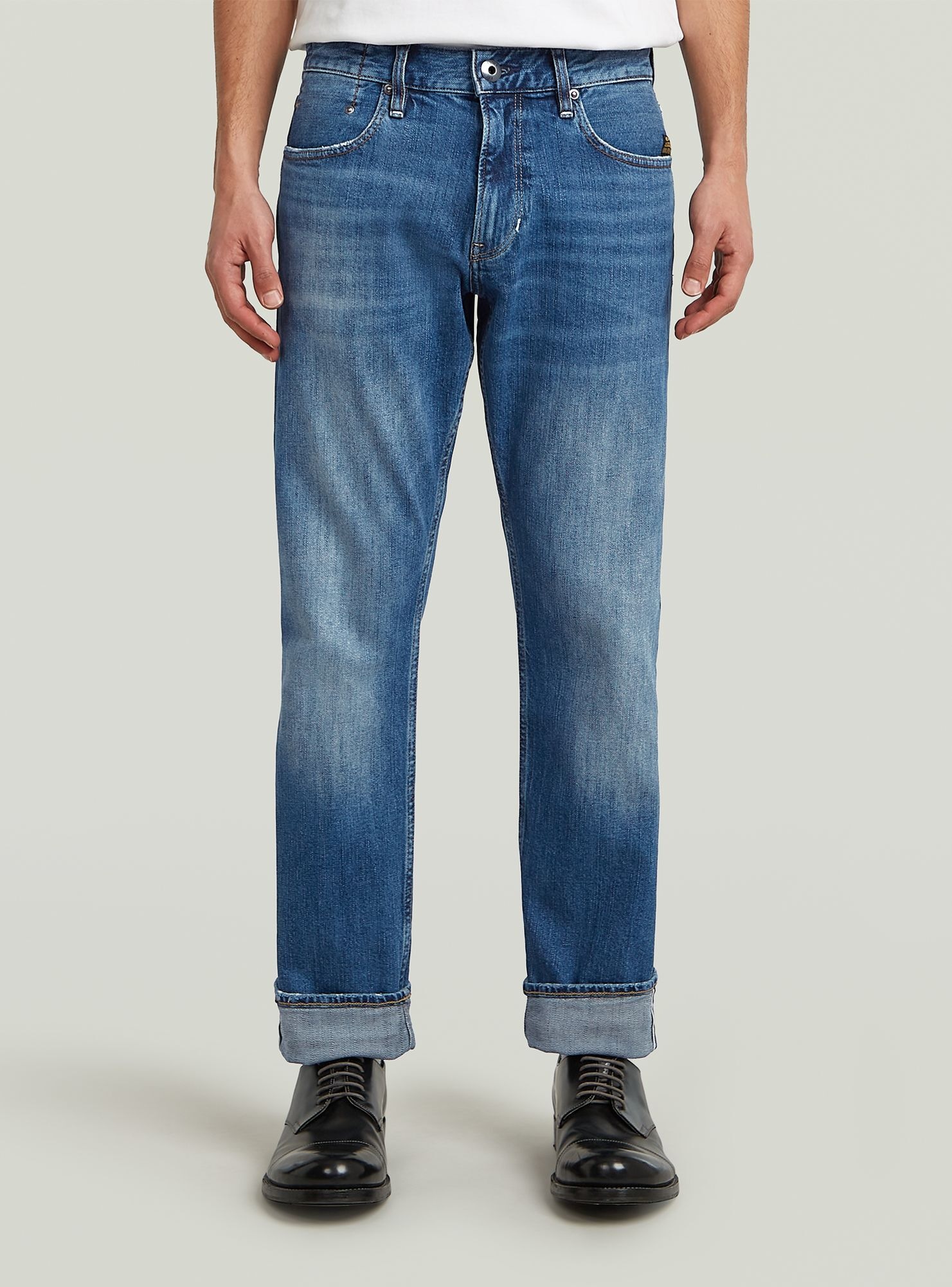 G-STAR 5-Pocket-Jeans "Mosa Straight Selvedge Jeans" günstig online kaufen