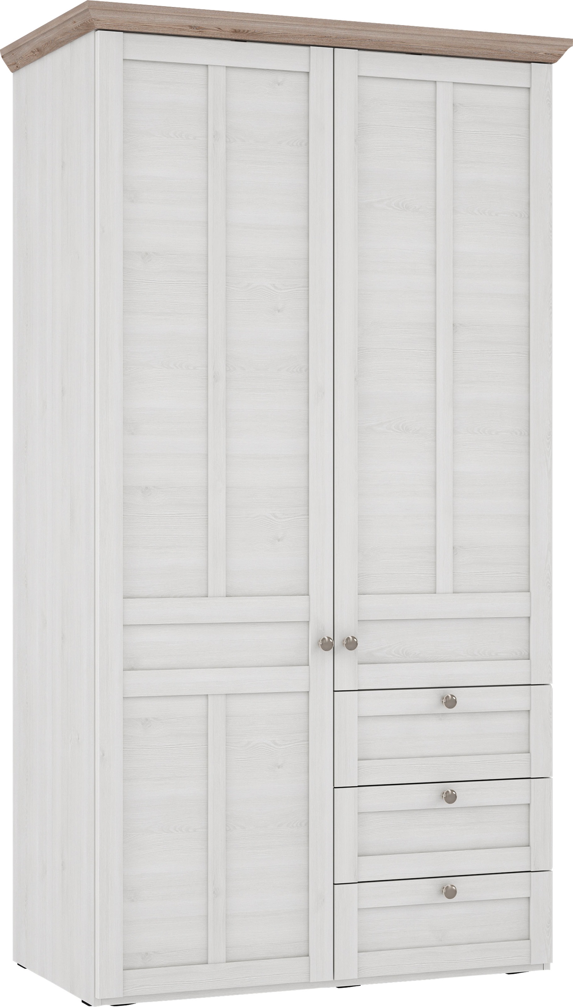 FORTE Kleiderschrank "Iloppa, Schlafzimmerschrank im Landhausstil" Maße: B/ günstig online kaufen