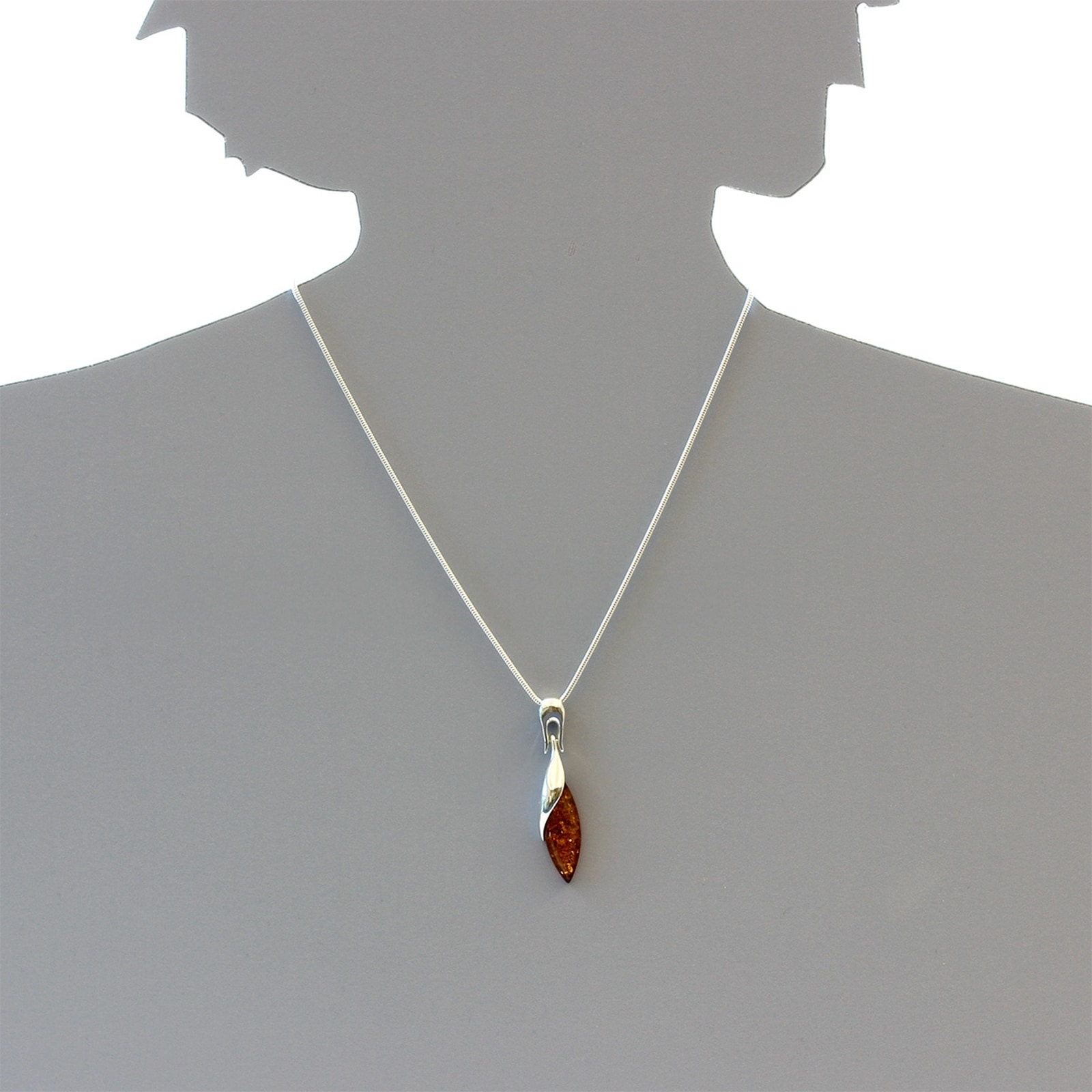 OSTSEE-SCHMUCK Kette mit Anhänger »Ostsee-Schmuck Kette mit Anhänger Rosali«, (2 tlg.)
