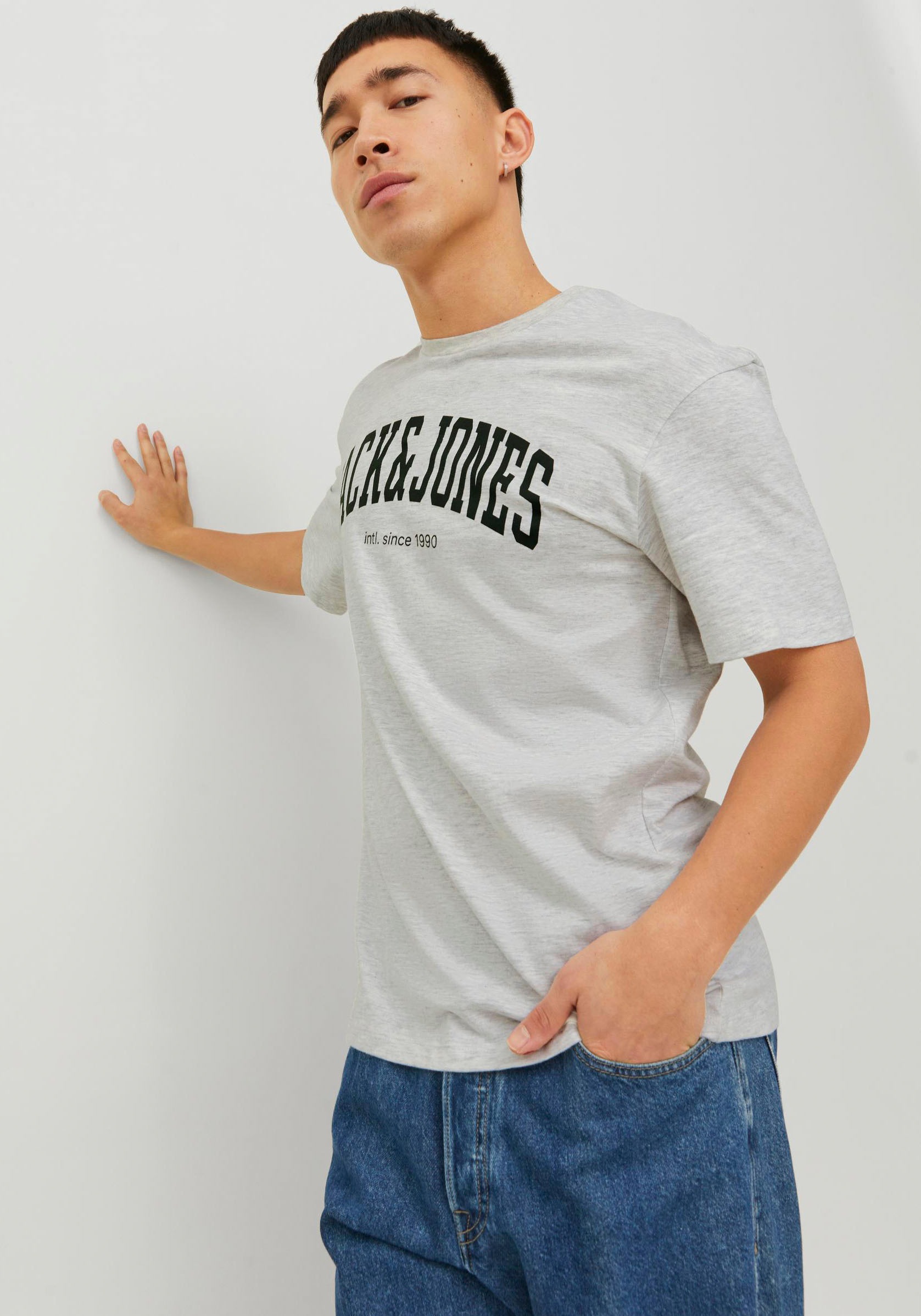 Jack & Jones Rundhalsshirt "JJEJOSH TEE SS CREW NECK NOOS" günstig online kaufen