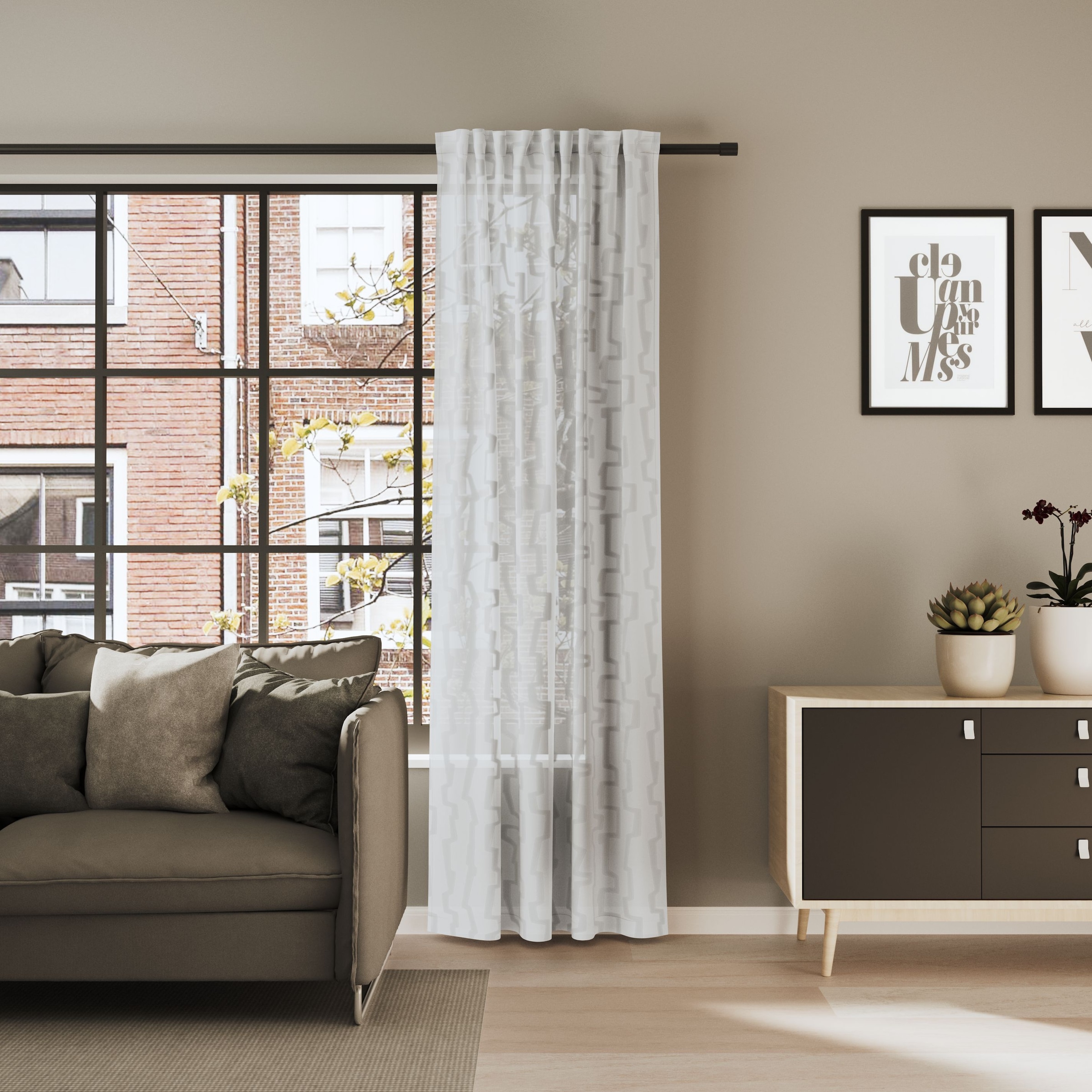 Neutex for you Vorhang "CARARO" Multifunktionsband 1 Stk. tlg. Buntweber mi günstig online kaufen