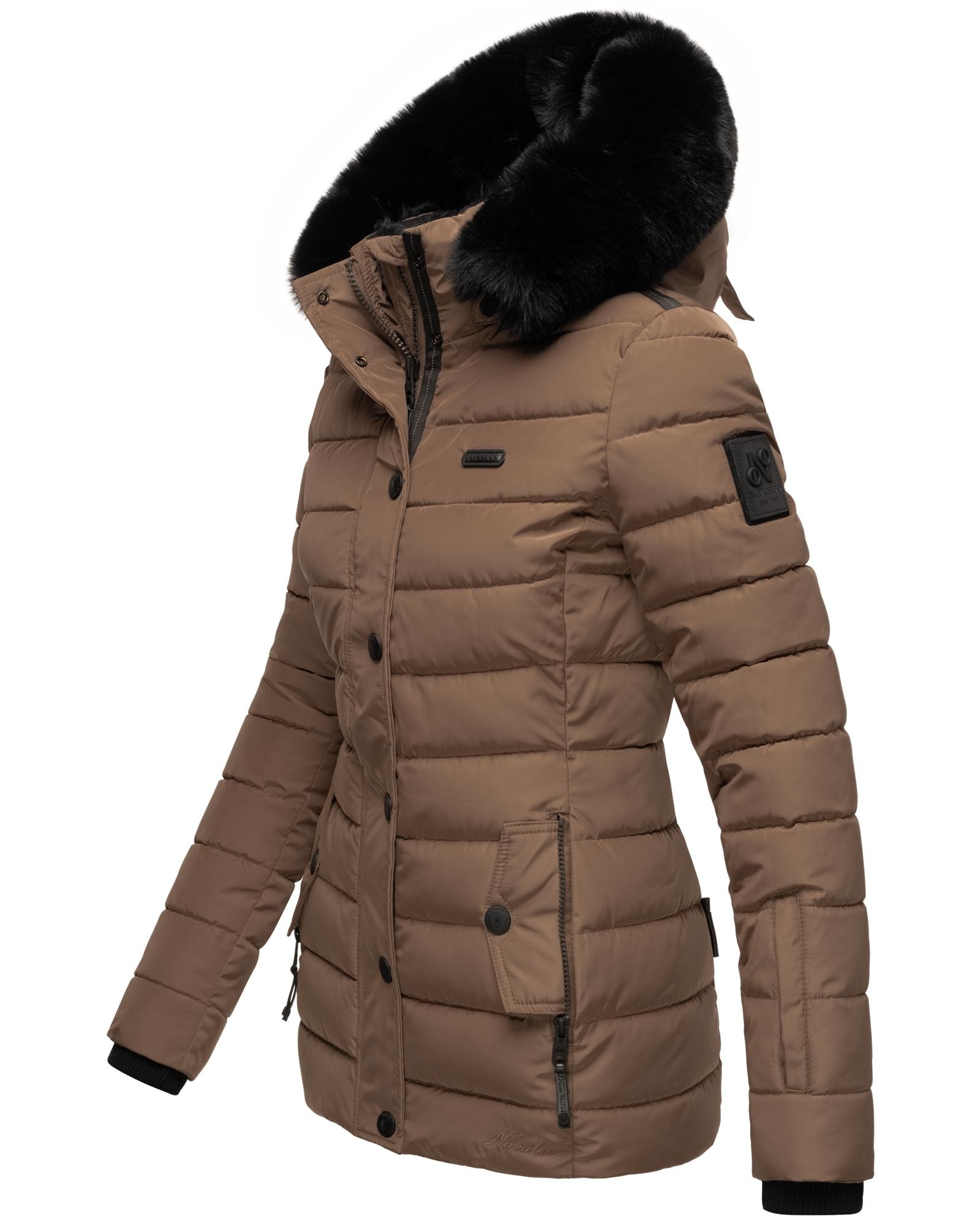 Navahoo Steppjacke »Milianaa«, mit weicher für Edle kaufen | Winterjacke BAUR Kunstfell-Kapuze mit Kapuze