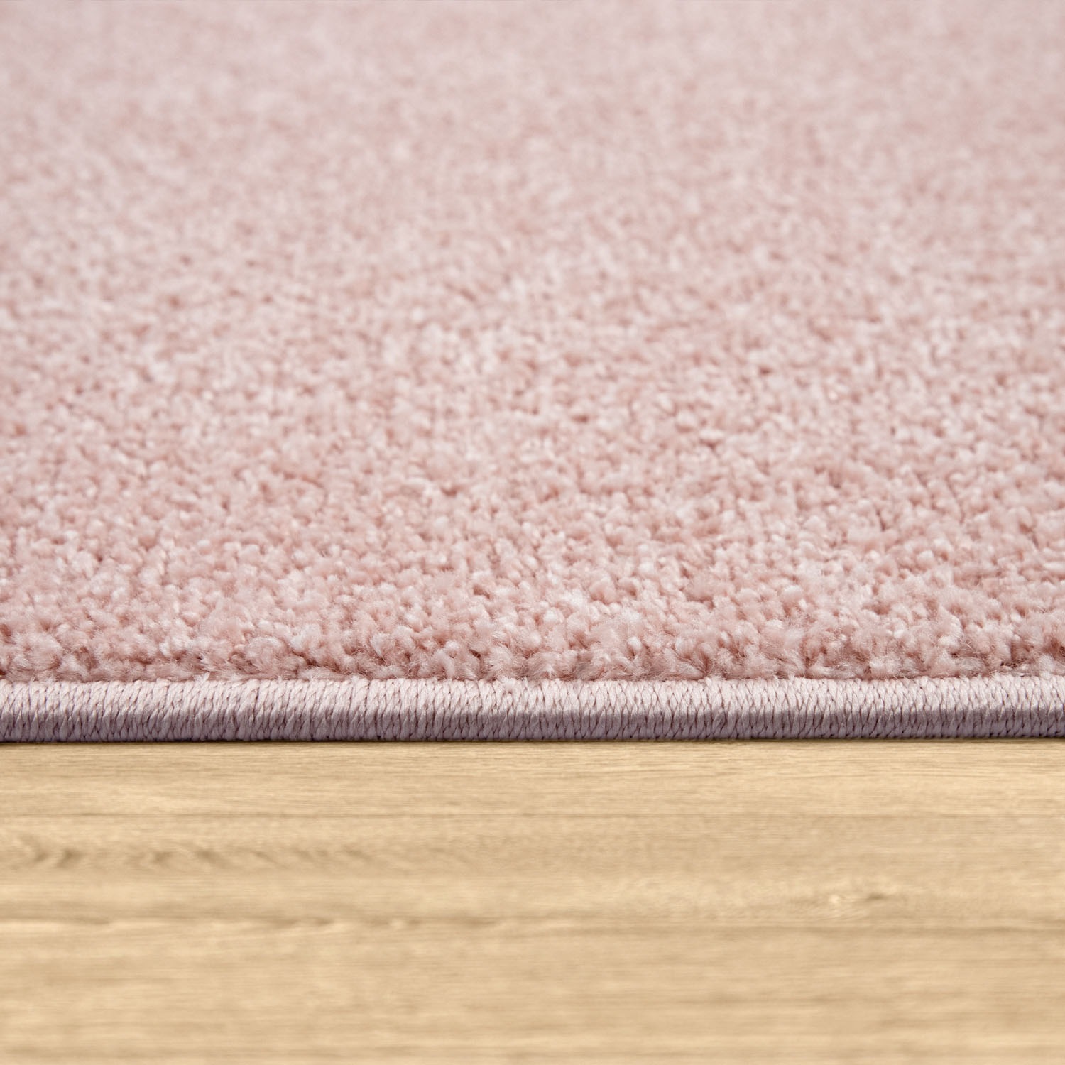 Teppich PACO HOME "Porto 890", rosa (rosé), B:280cm H:13mm L:380cm, Obermaterial: 100% Polypropylen, Teppiche, Teppich, Kurzflor, Uni-Farben, ideal im Wohnzimmer & Schlafzimmer 3