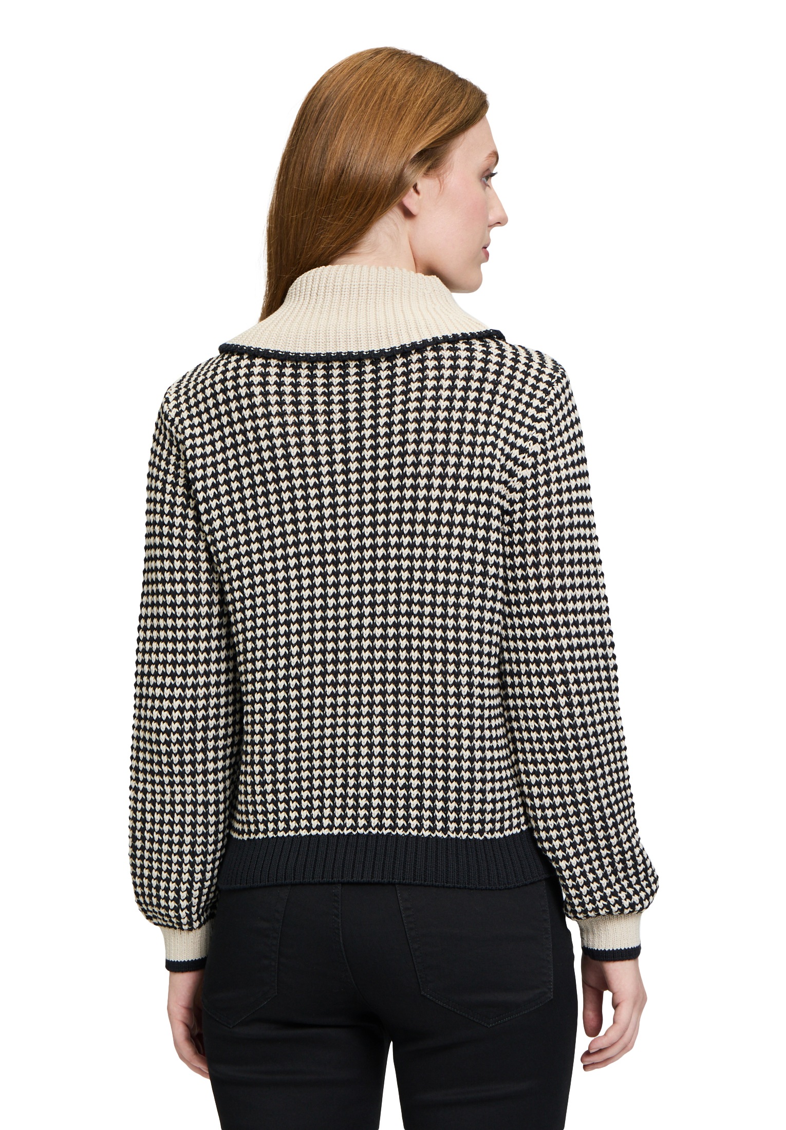 Betty&Co Strickpullover »Betty & Co Strickpullover mit Kragen«, (1 tlg.), Rippbündchen