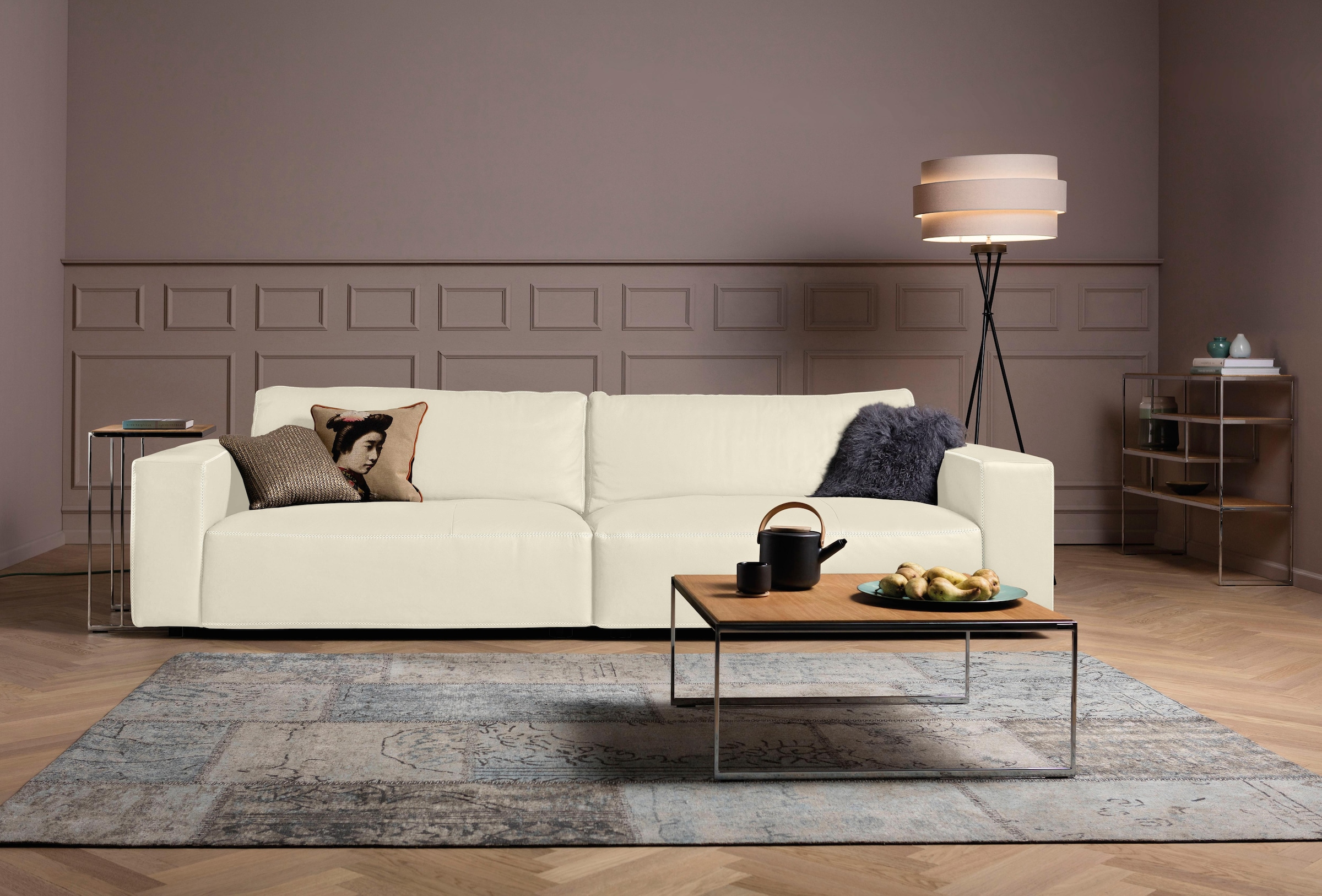 Musterring Big-Sofa »LUCIA«, in vielen Qualitäten und 4 unterschiedlichen Nähten, 3-Sitzer