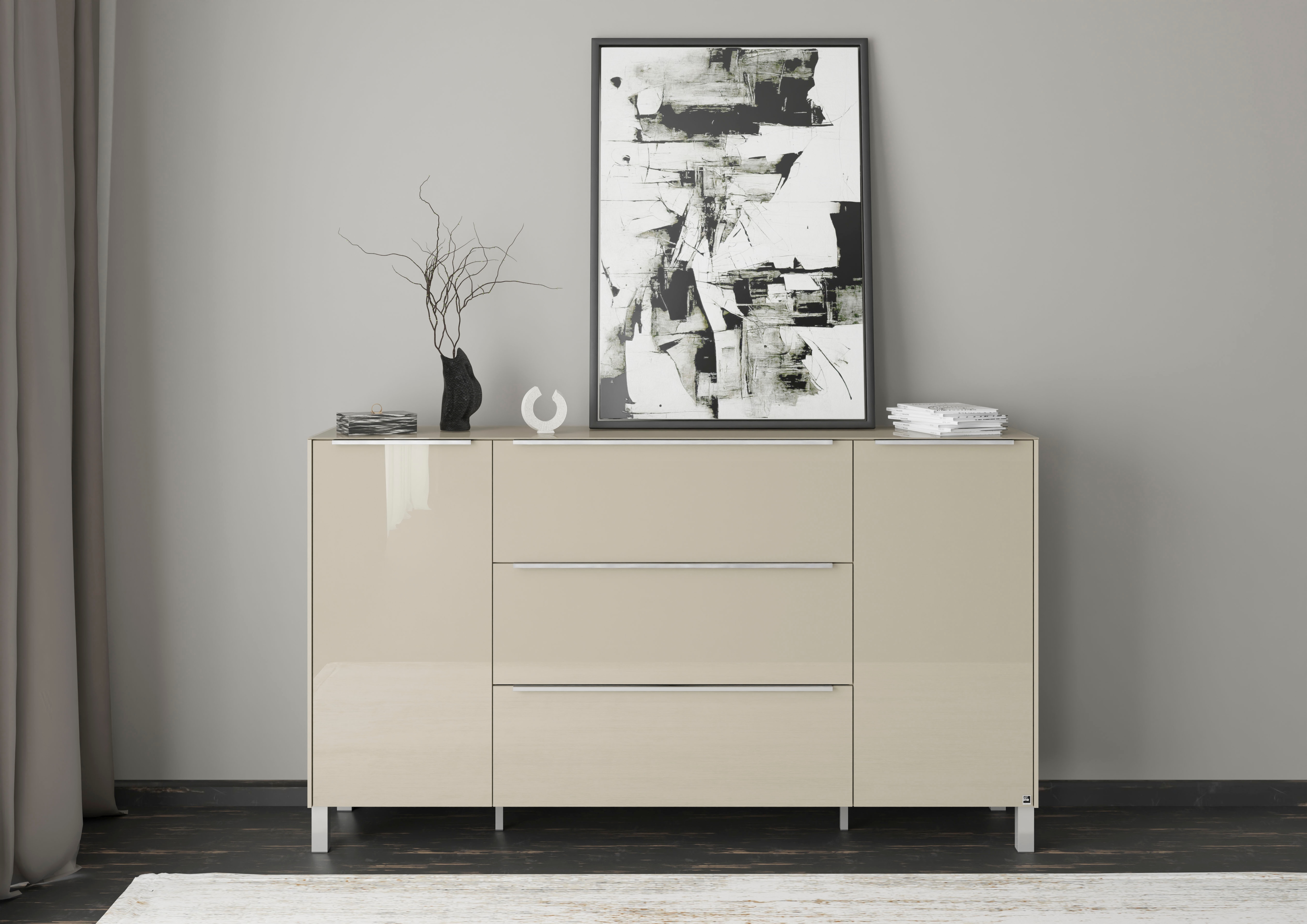 set one by Musterring Sideboard "Reno" 1 Stk. tlg. Mit Vierkantfuß in diversen Farben, 106 cm Höhe & Farbauswahl