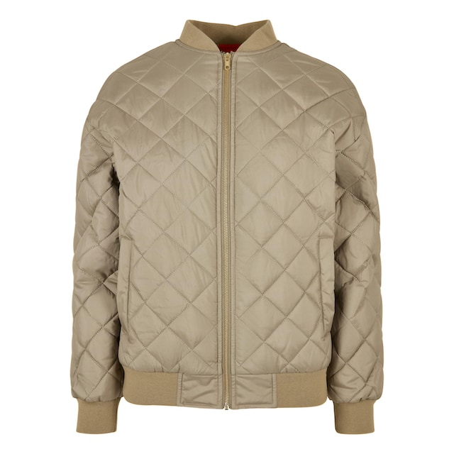 URBAN CLASSICS Sommerjacke »Damen Ladies Oversized Diamond Quilted Bomber  Jacket«, (1 St.), ohne Kapuze für bestellen | BAUR