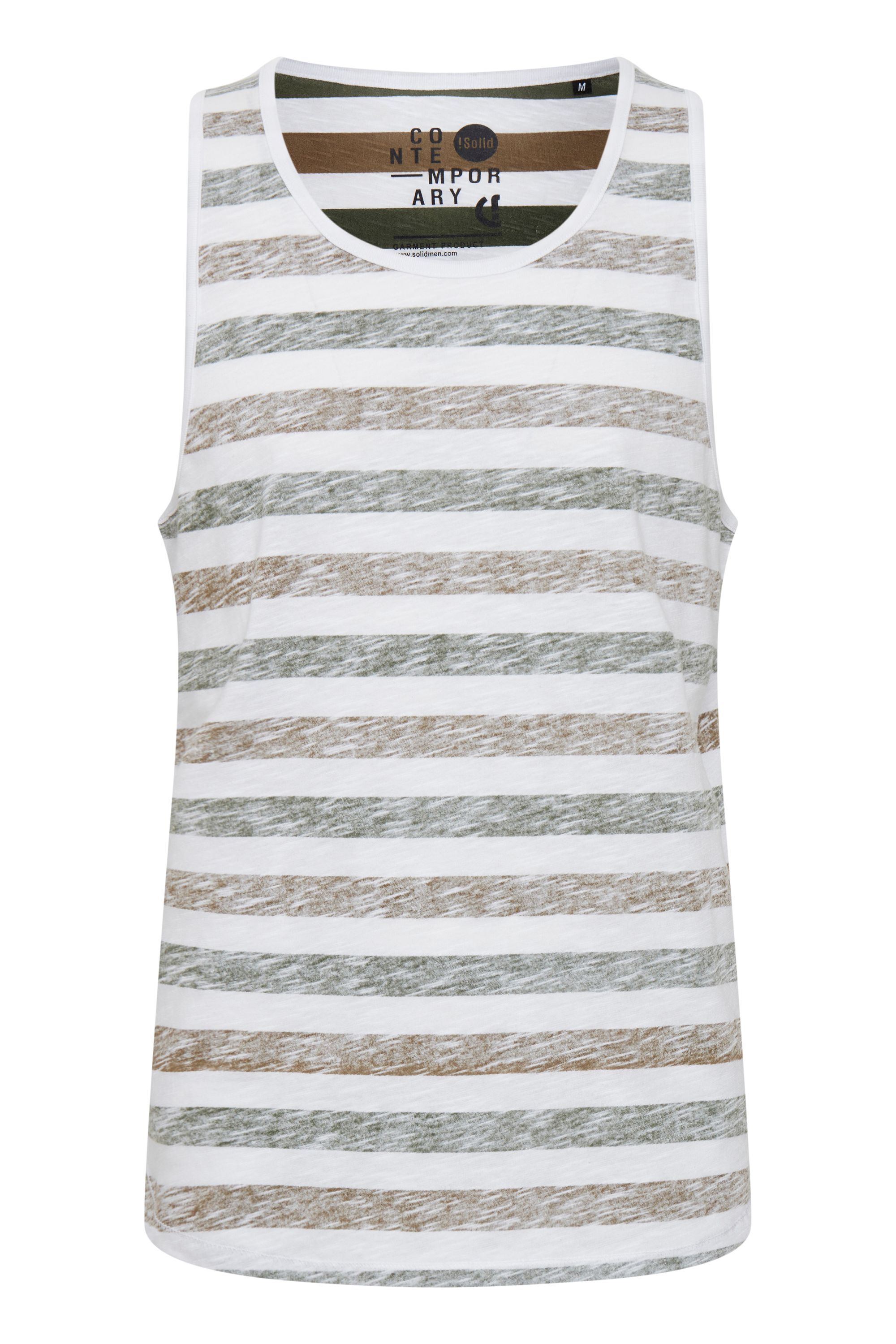 SOLID Herren Longtop "Tanktop SDMende", braun, Gr. L, Obermaterial: 60% Baumwolle CO. 40% Polyester PES., Tops