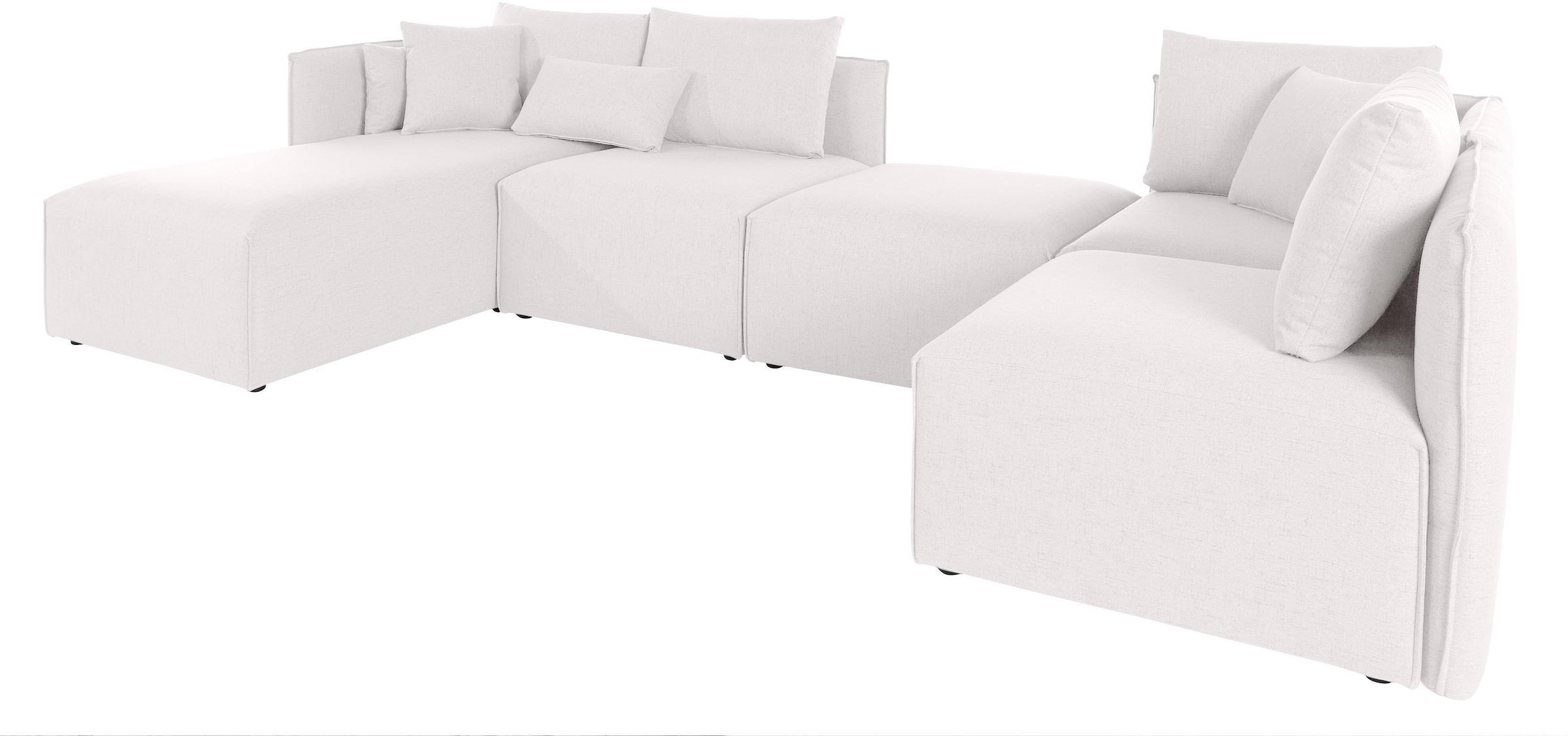 OTTO home Wohnlandschaft "Nöre U-Form" 5 Teile, in vielen Bezugsqualitäten günstig online kaufen