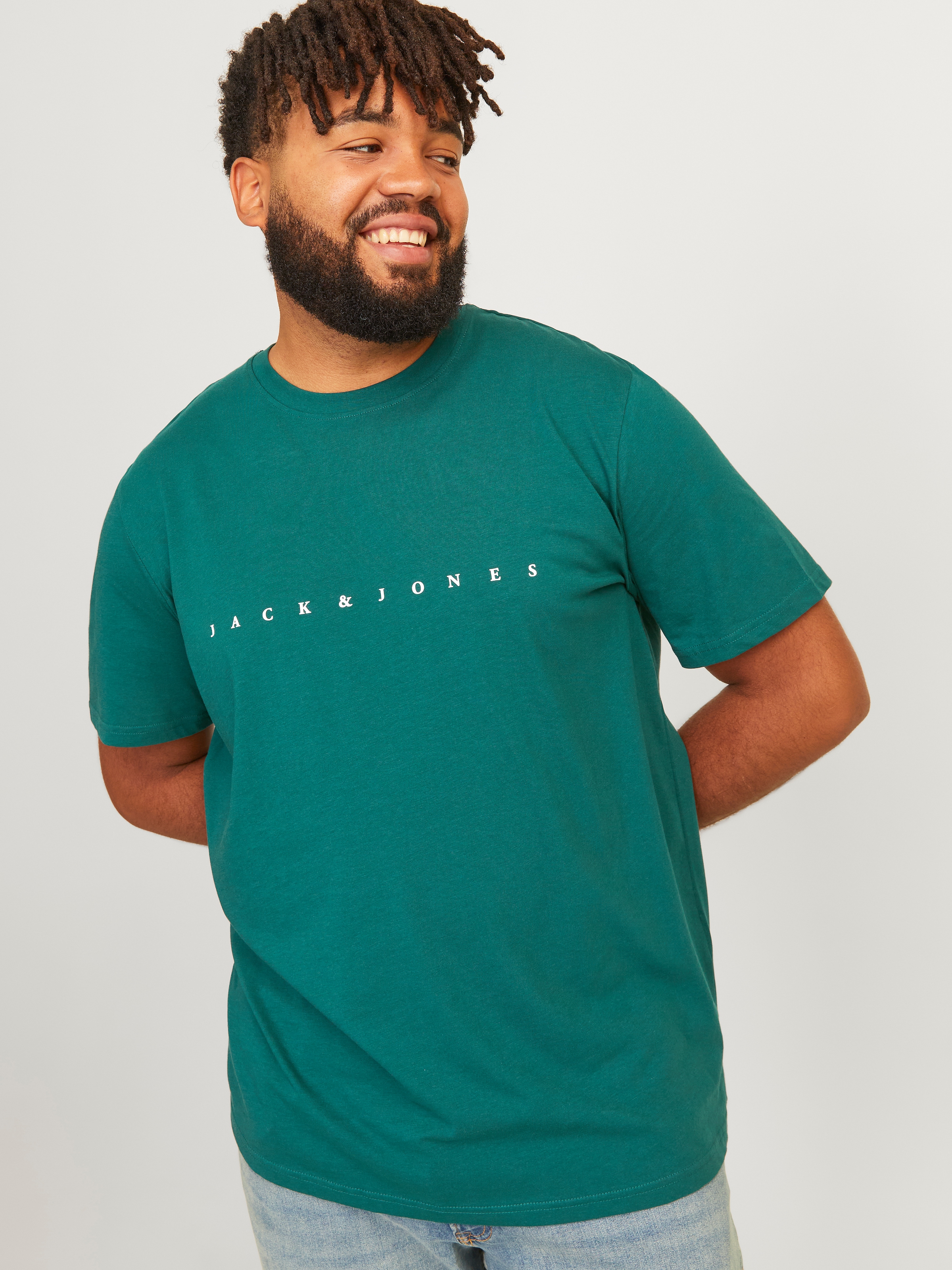 Jack & Jones PlusSize Rundhalsshirt "JJESTAR JJ TEE SS NOOS PLS", mit Logo günstig online kaufen