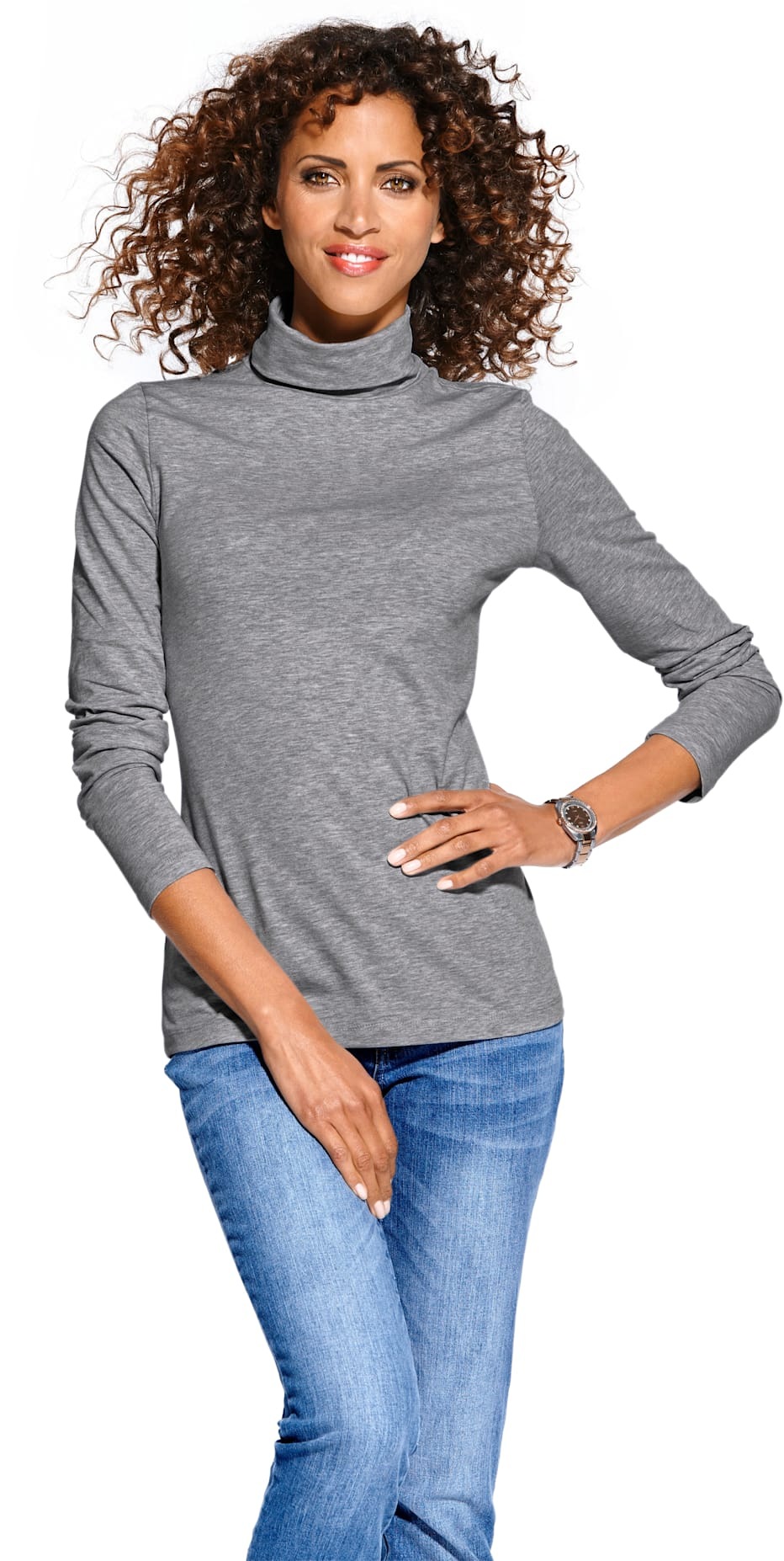 heine Rollkragenshirt "Rollkragen-Shirt" 1 Stk. tlg. günstig online kaufen