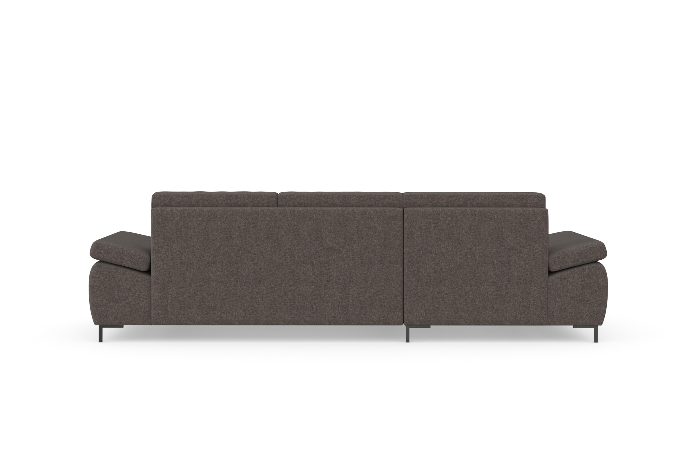 DOMO collection Ecksofa »Capelo, komfortabel, klare Linien zeichnen dieses Design aus, L-Form«, mit Armteilverstellung, wahlweise mit Bettfunktion, Federkern