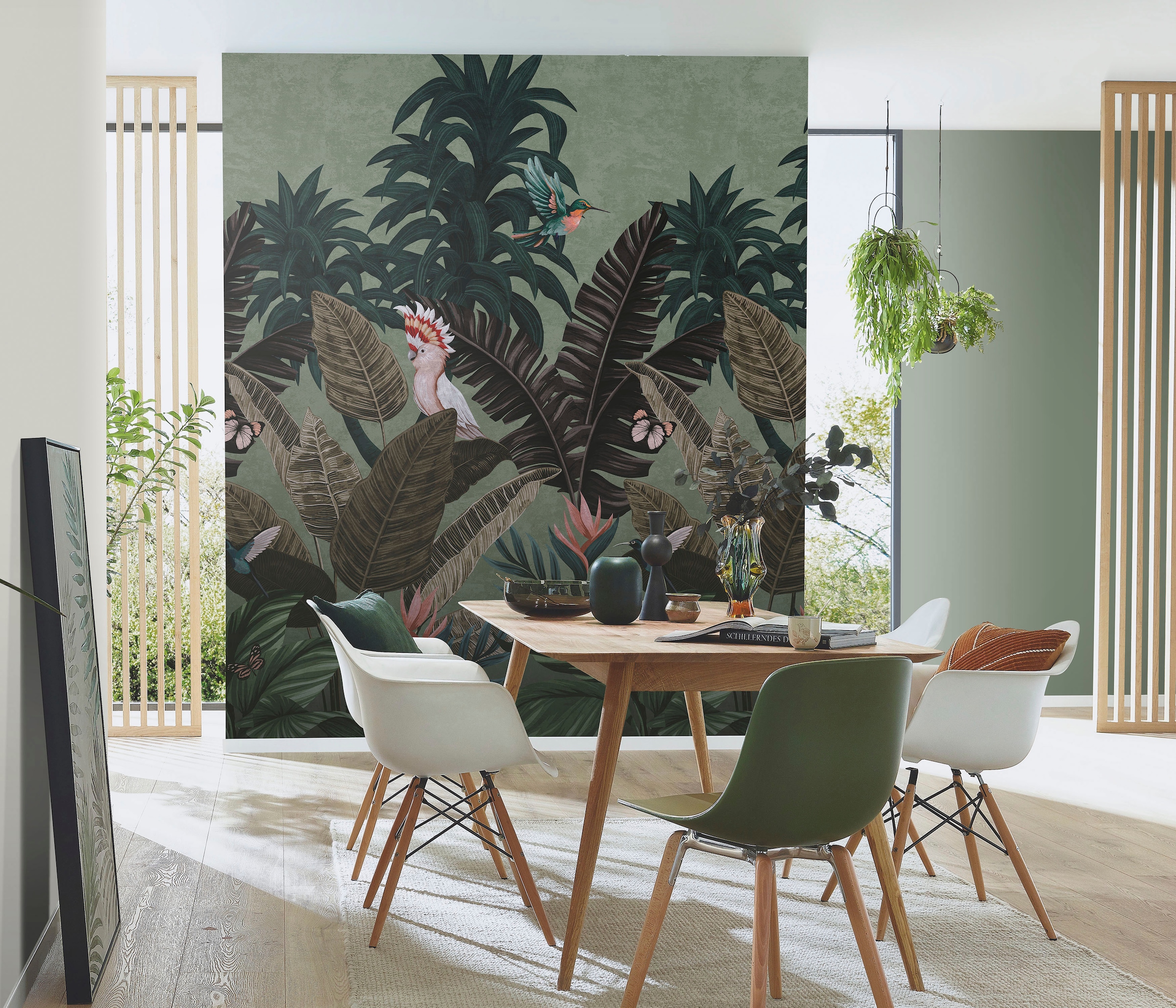 Fashion for walls Fototapete "Tropical Twilight" floral glatt Phthalate frei