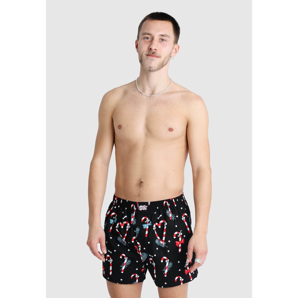 Lousy Livin Boxershorts »Santa«, mit Wihnachtsmann Print