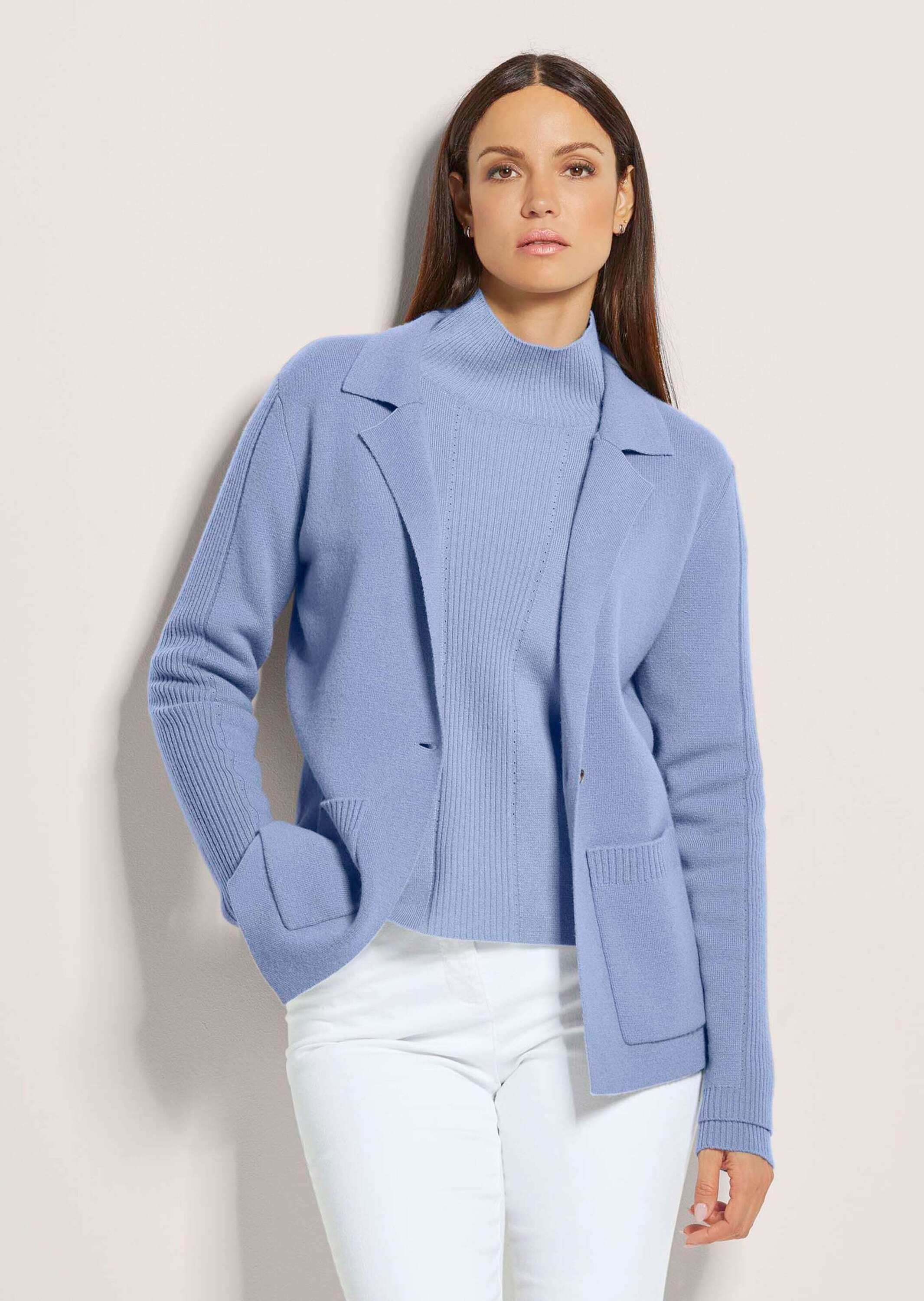 MADELEINE Strickjacke »Strickblazer Strickblazer mit Kaschmir«