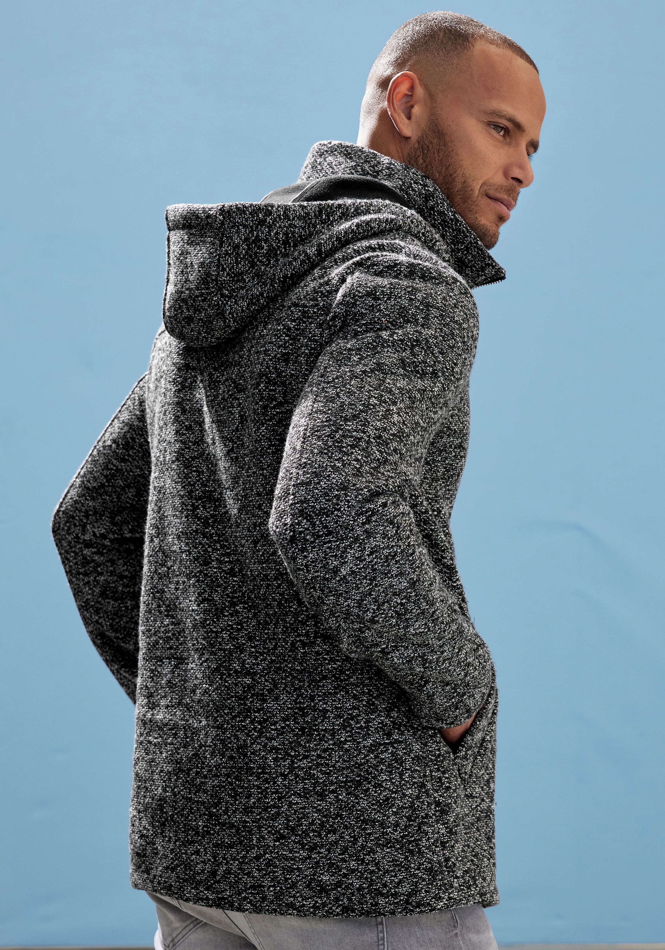 Thumbnail - John Devin Strickmantel im Tweed-Look