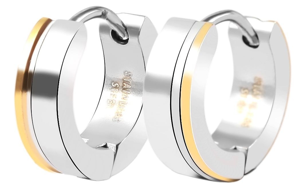 Adelia´s Paar Creolen »Neuheit 2025 - Damen Creolen aus poliertem Edelstahl Ø 13 mm«